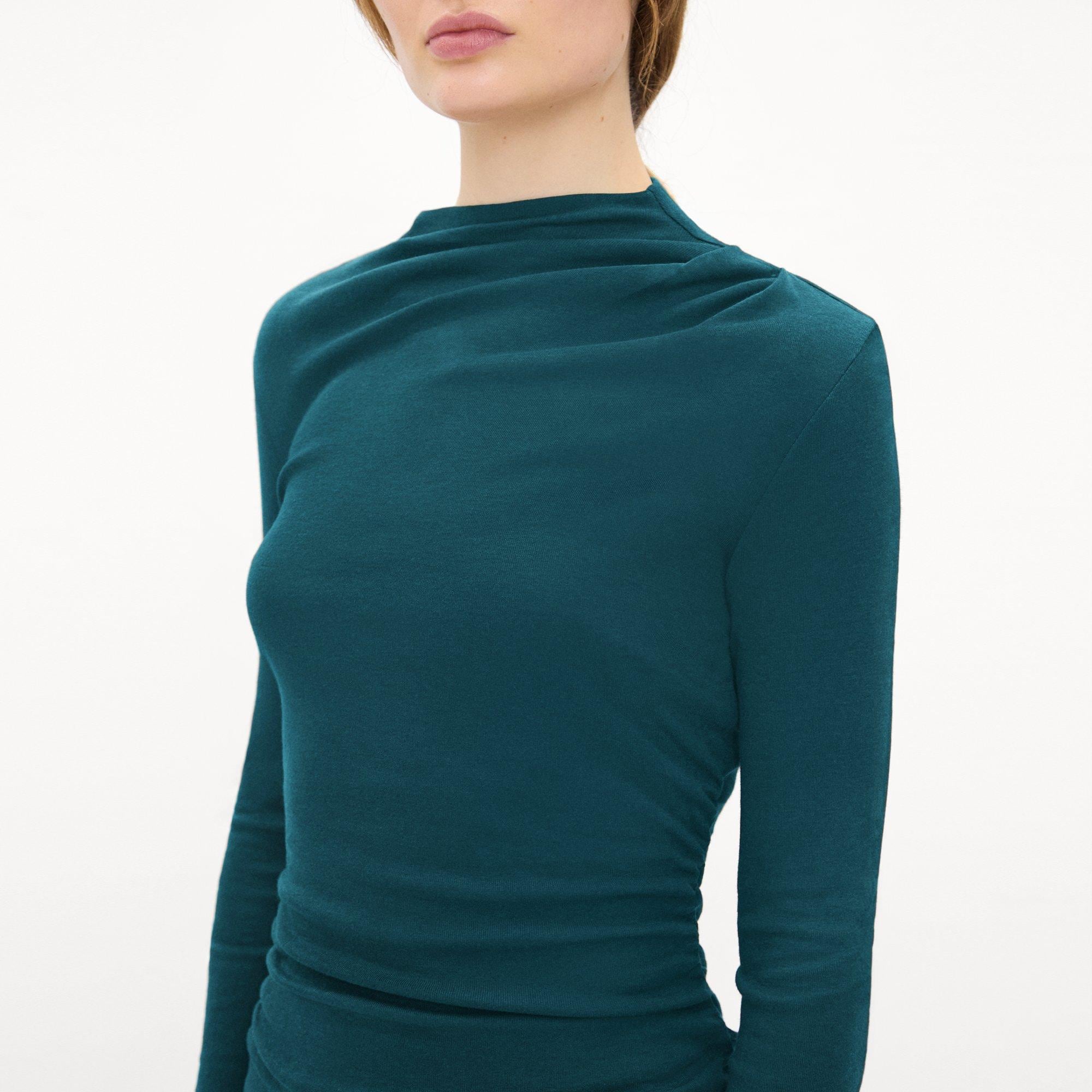 Mock Neck Top in Soft Rib