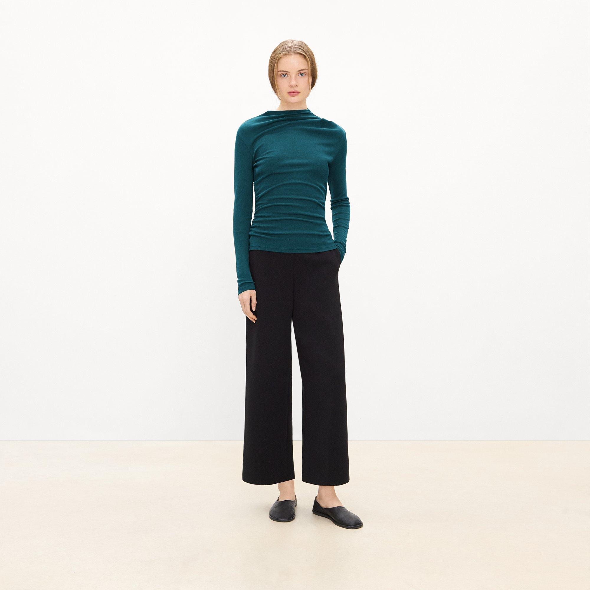 Mock Neck Top in Soft Rib
