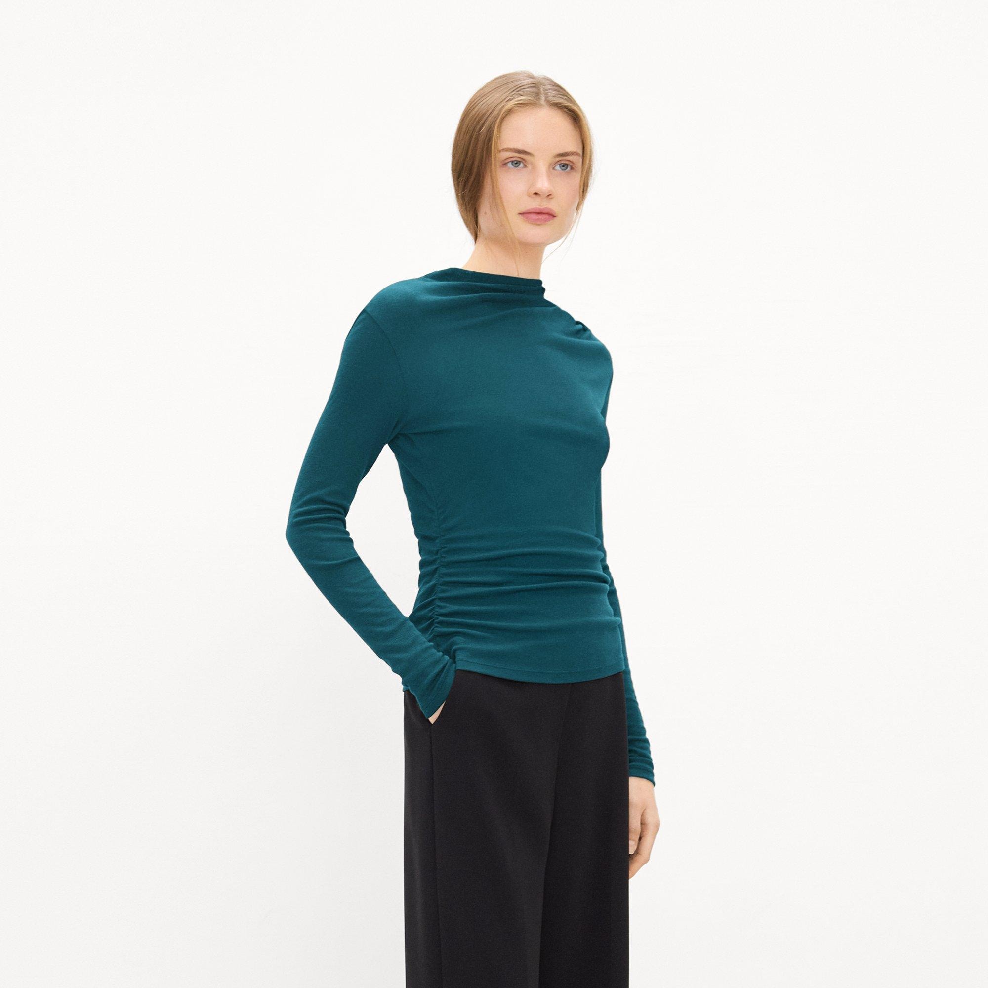 Mock Neck Top in Soft Rib