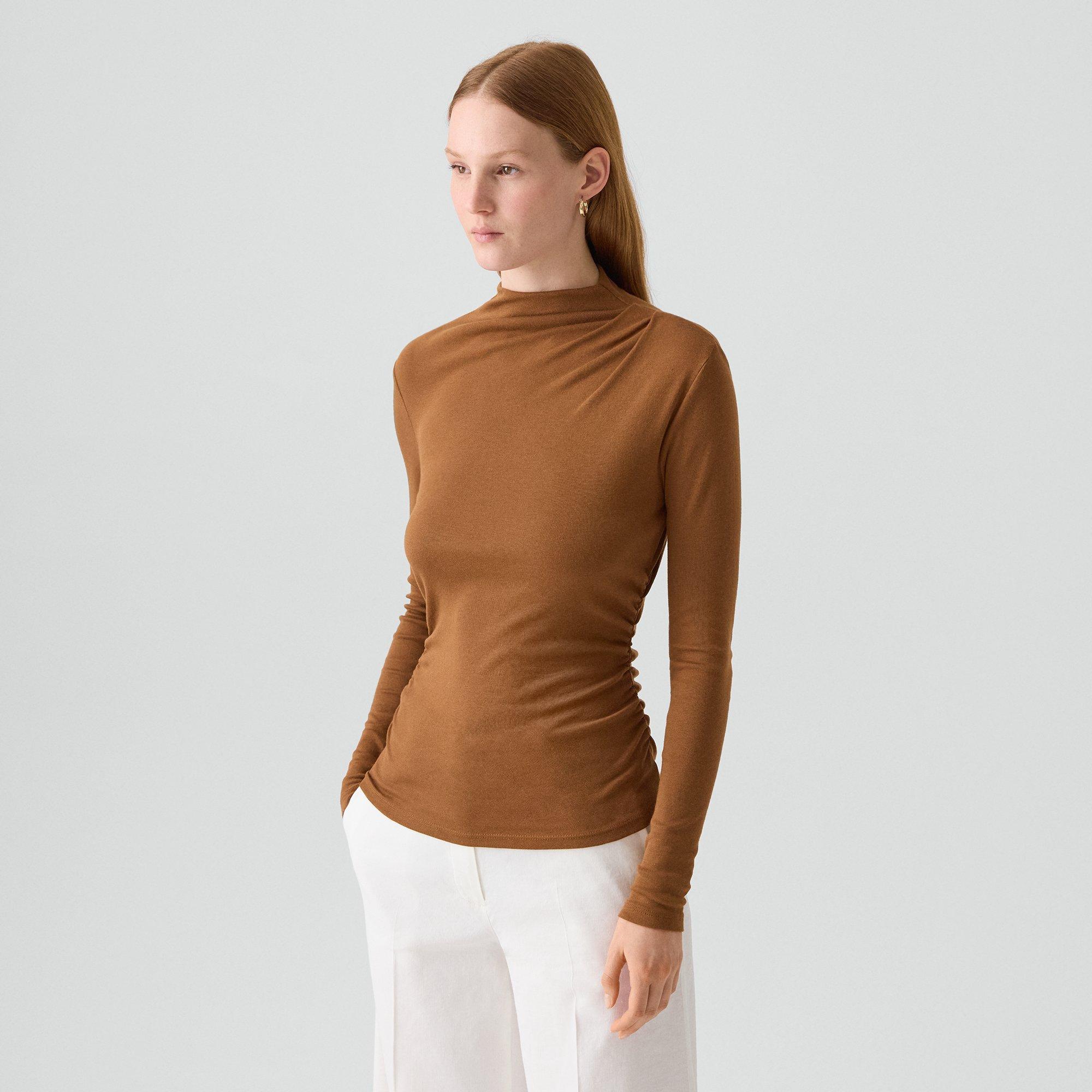 Mock Neck Top in Soft Rib