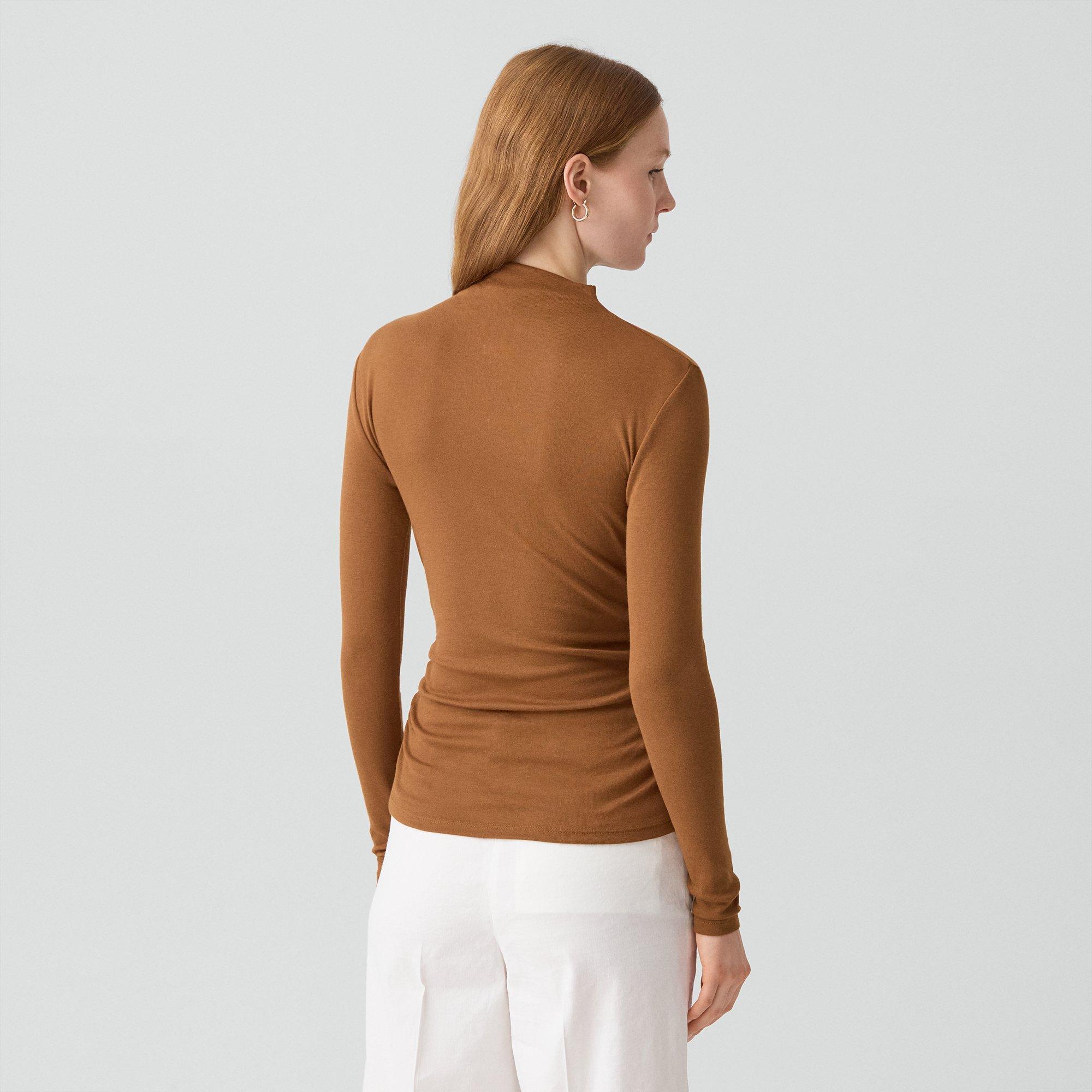 Mock Neck Top in Soft Rib