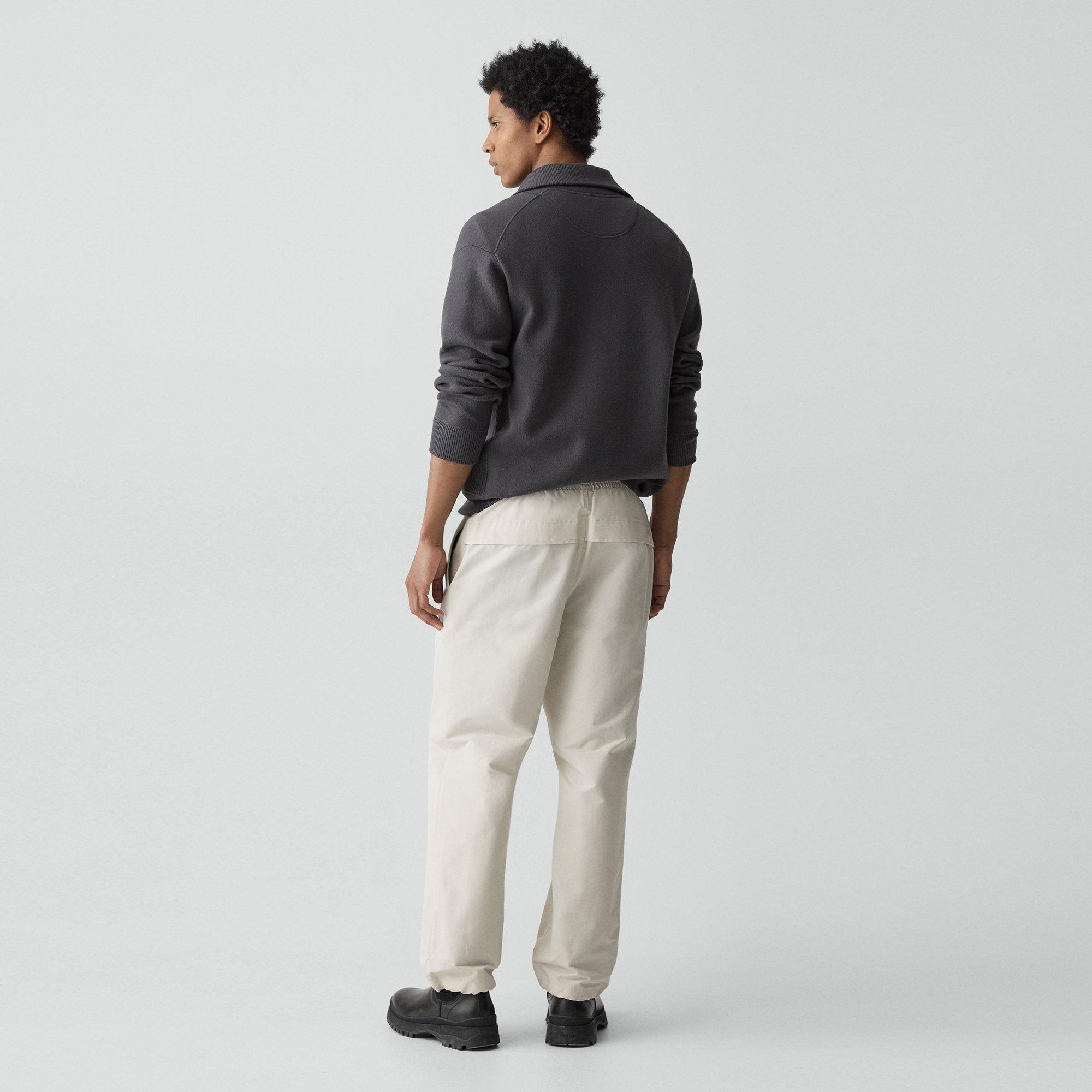 Drawstring Pull-On Pant in Organic Cotton-Blend