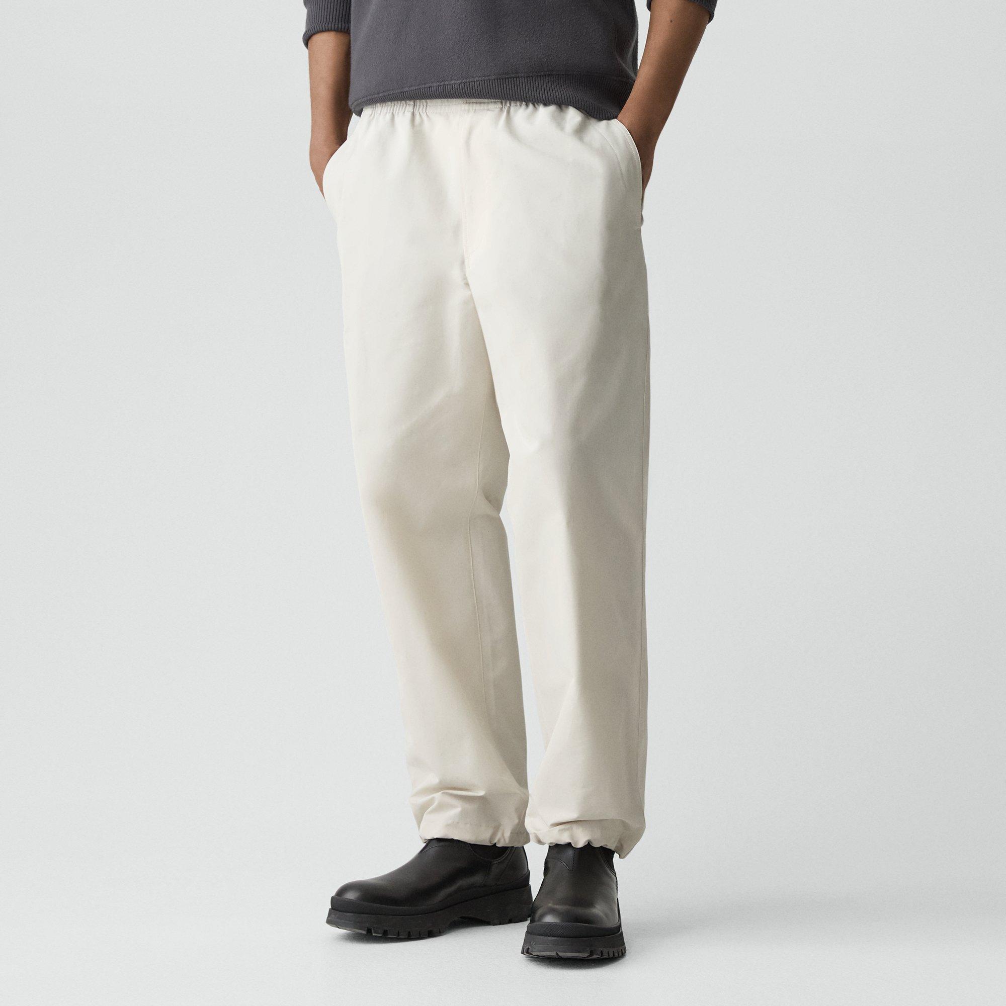 Drawstring Pull-On Pant in Organic Cotton-Blend