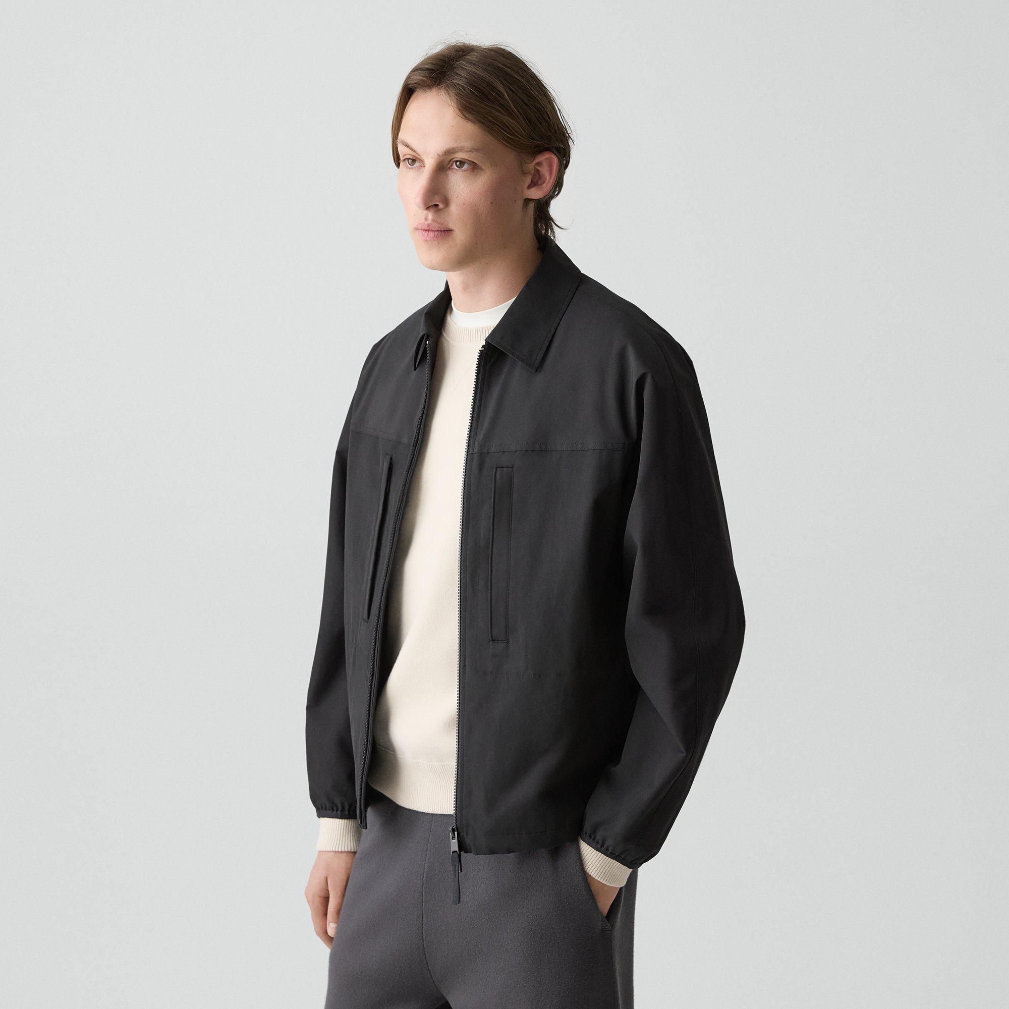 Theory Official Site | Zip Jacket in Organic Cotton-Blend
