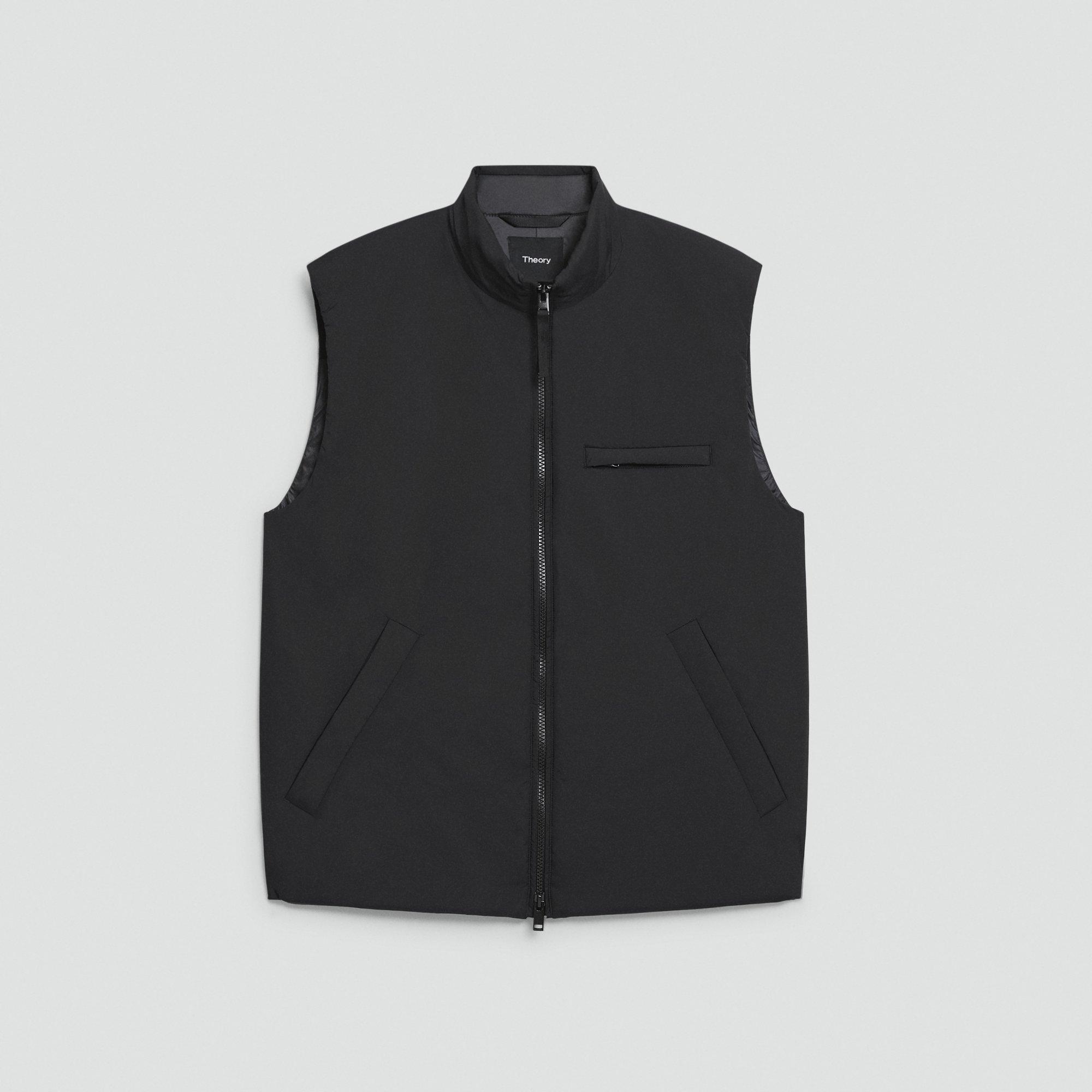 Theory Official Site | Zip-Up Vest in Motion Nylon