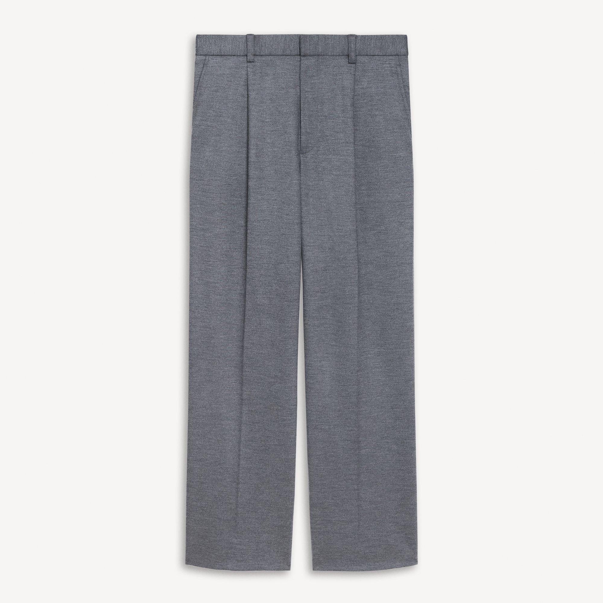 Zaine Drawstring Trousers in Wool-Blend Knit