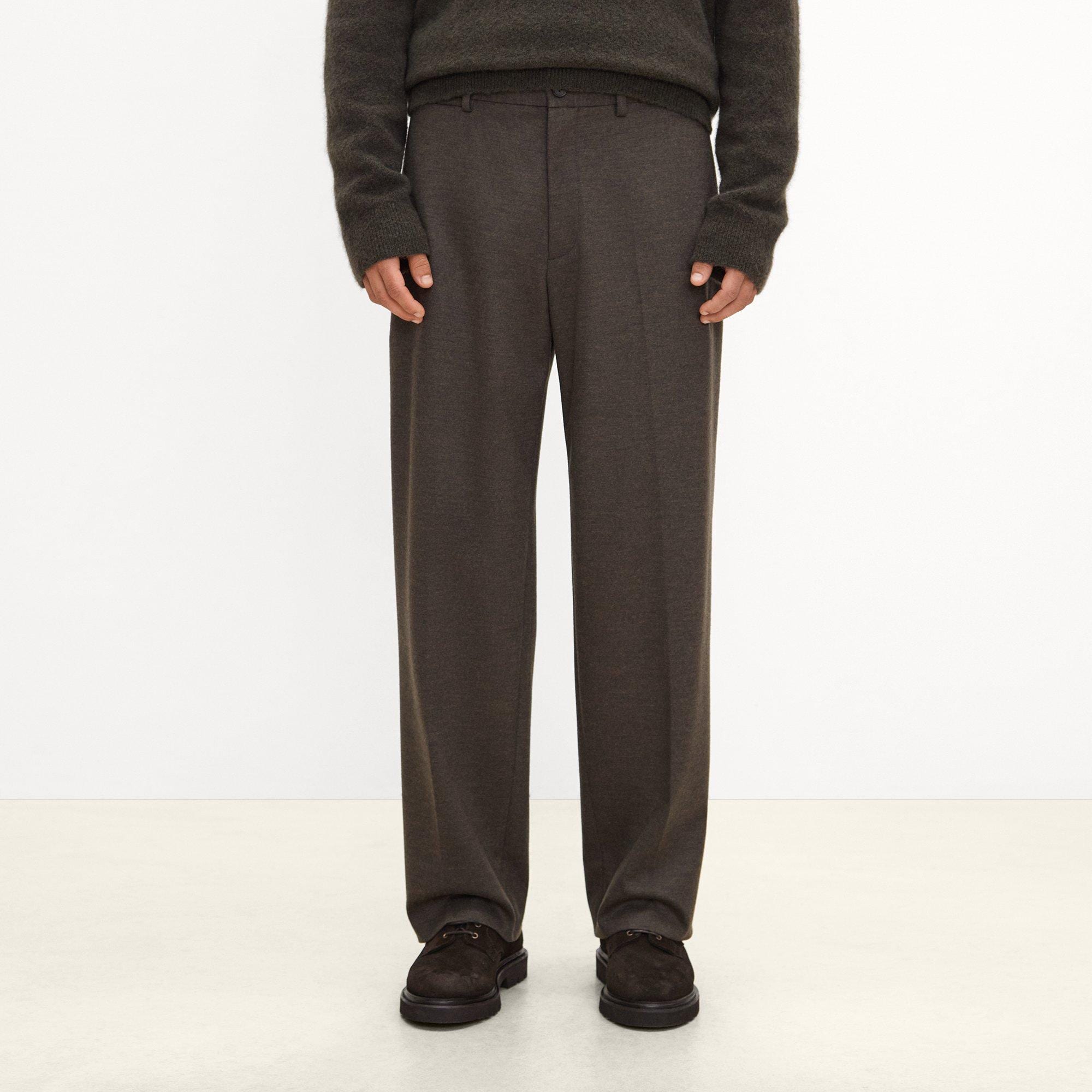 Zaine Drawstring Pant in Wool-Blend Knit