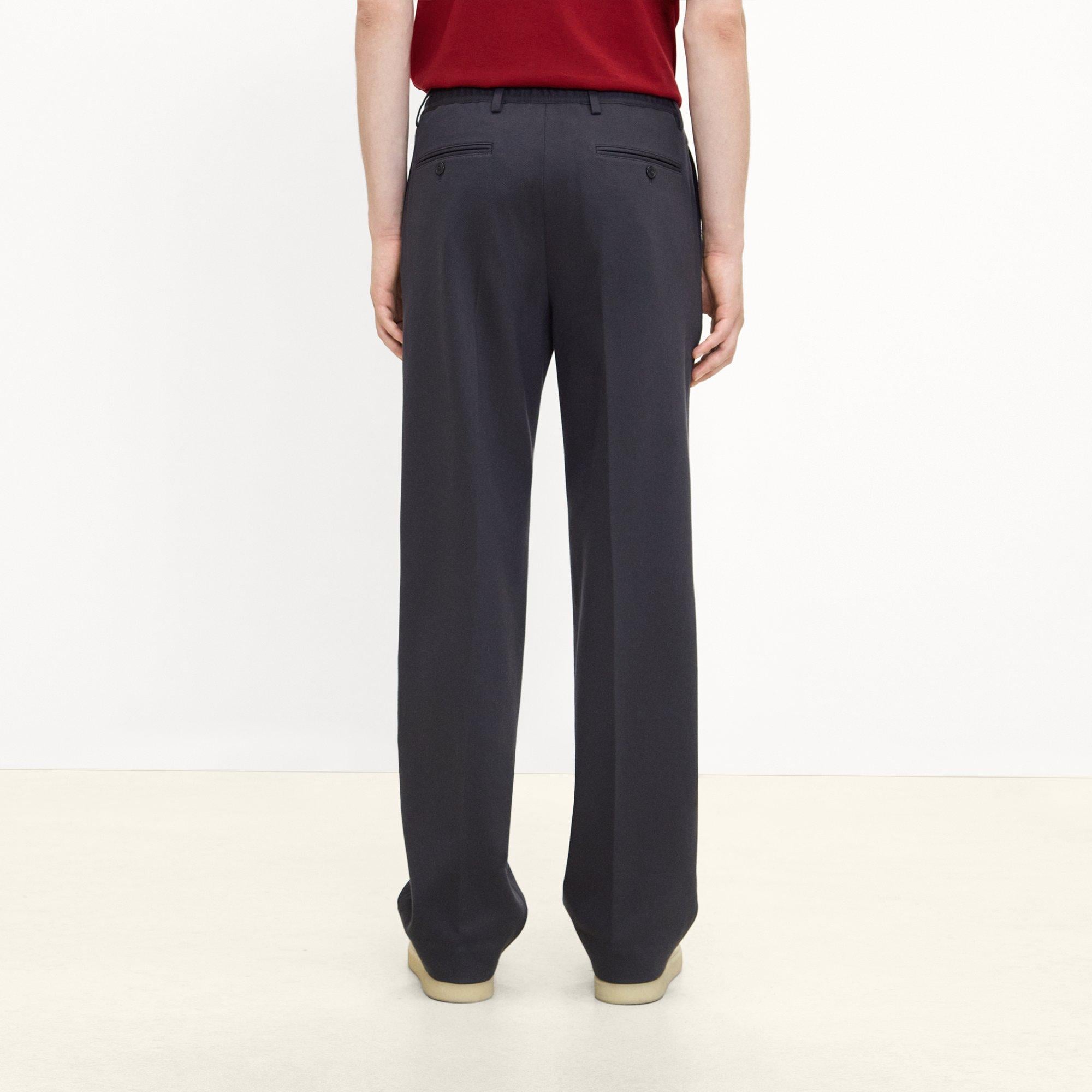 Straight Pant in Knit Twill