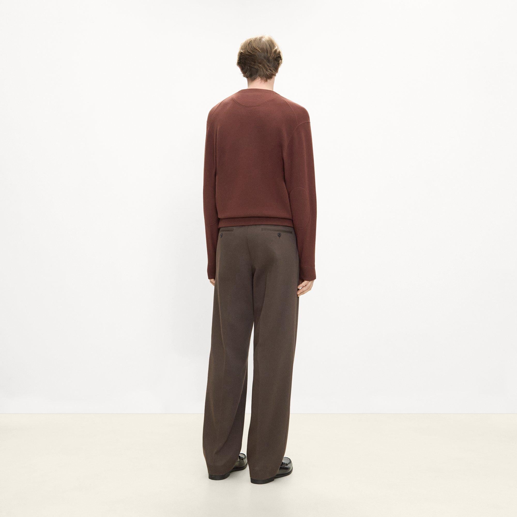 Straight Pant in Knit Twill
