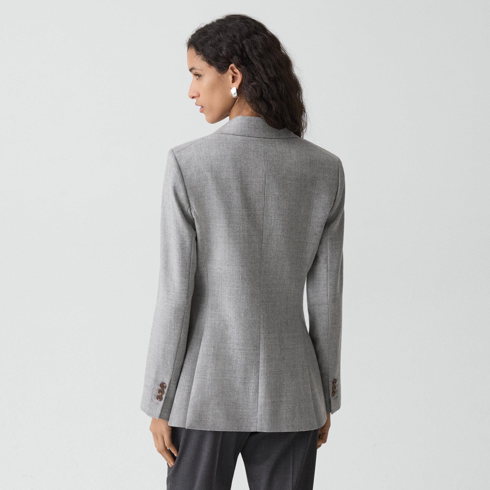 Lynnia Blazer in Sleek Flannel