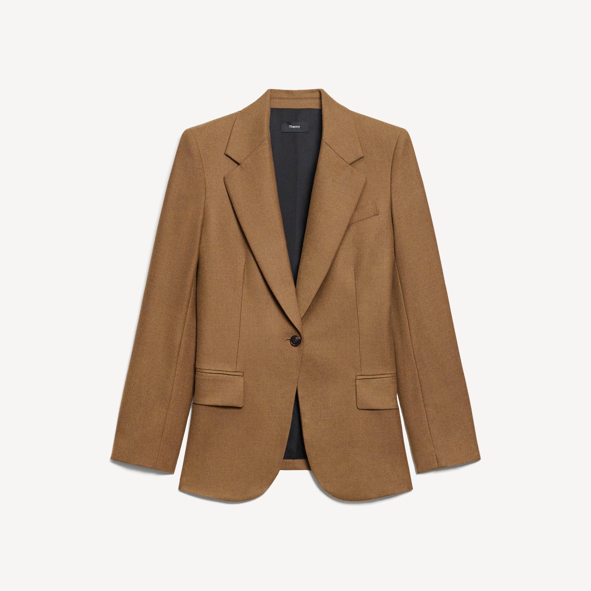 Lynnia Blazer in Sleek Flannel