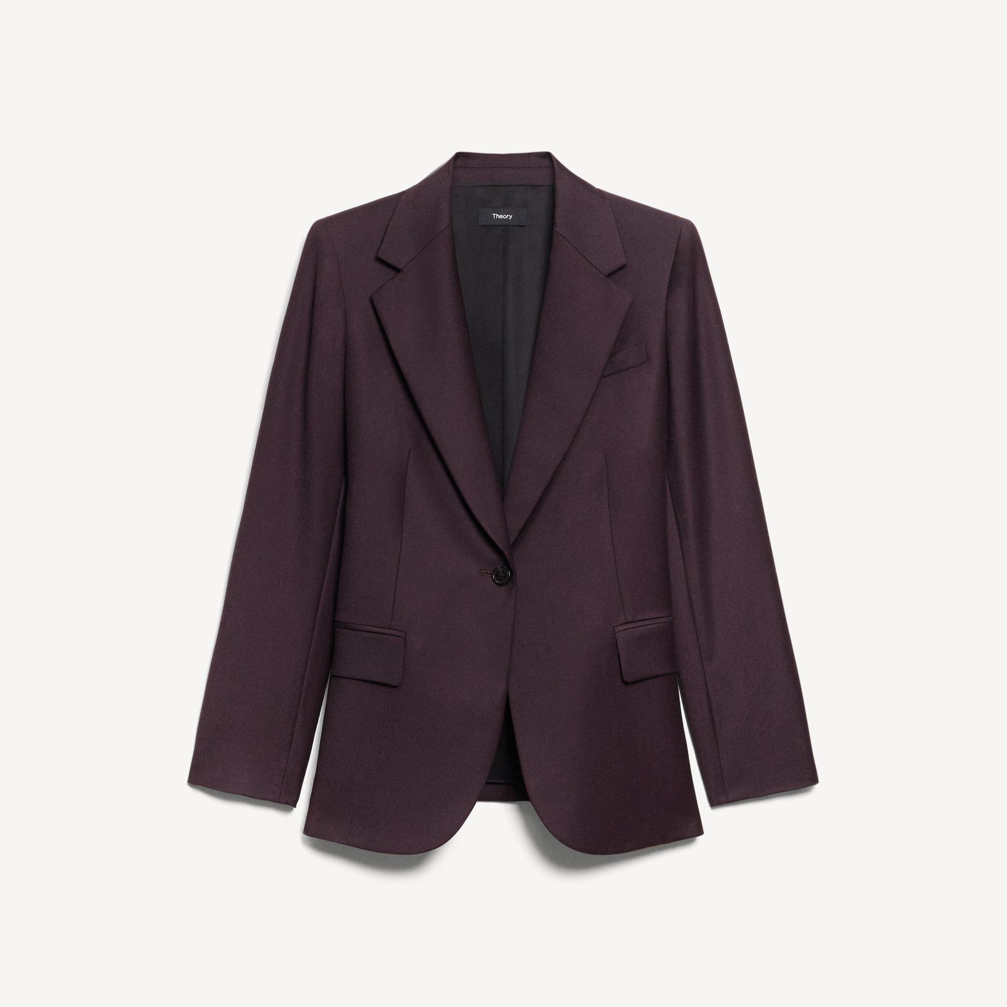 Lynnia Blazer in Sleek Flannel