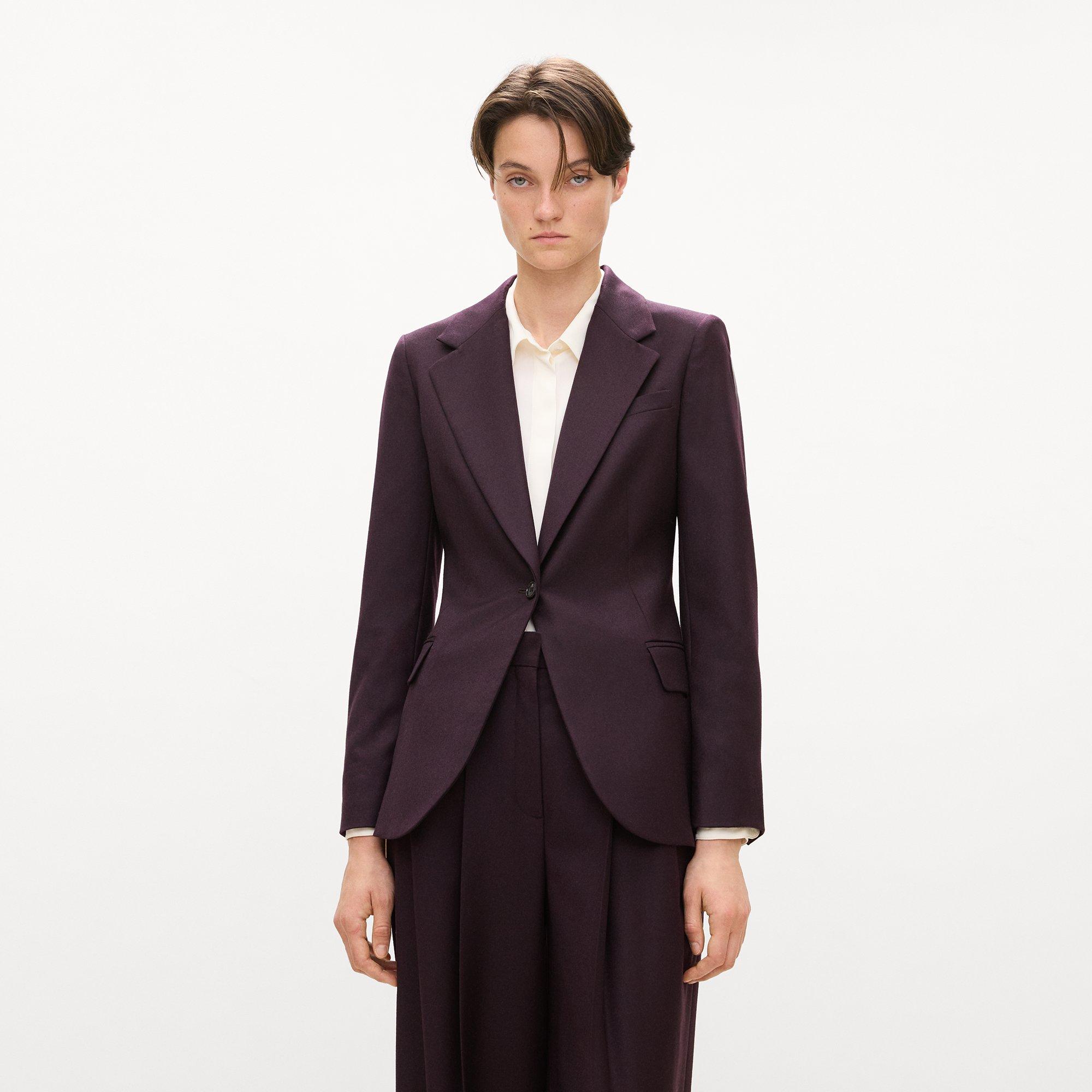 Lynnia Blazer in Sleek Flannel