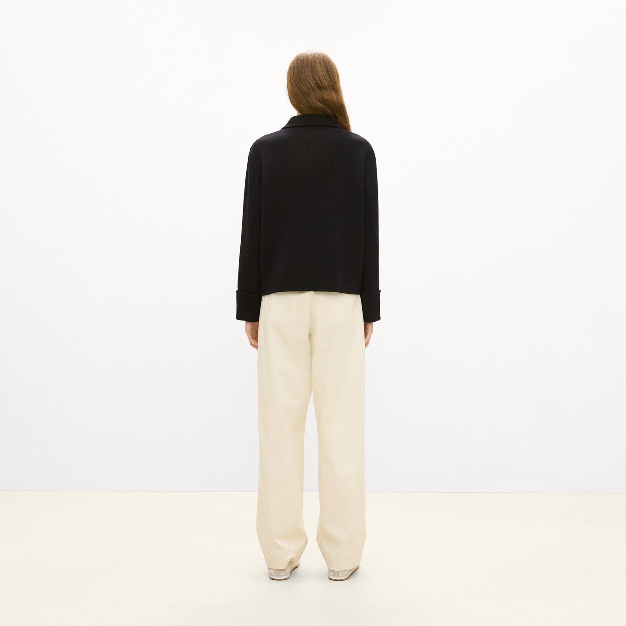 Boxy Cuff Jacket in Double-Face Wool-Cashmere