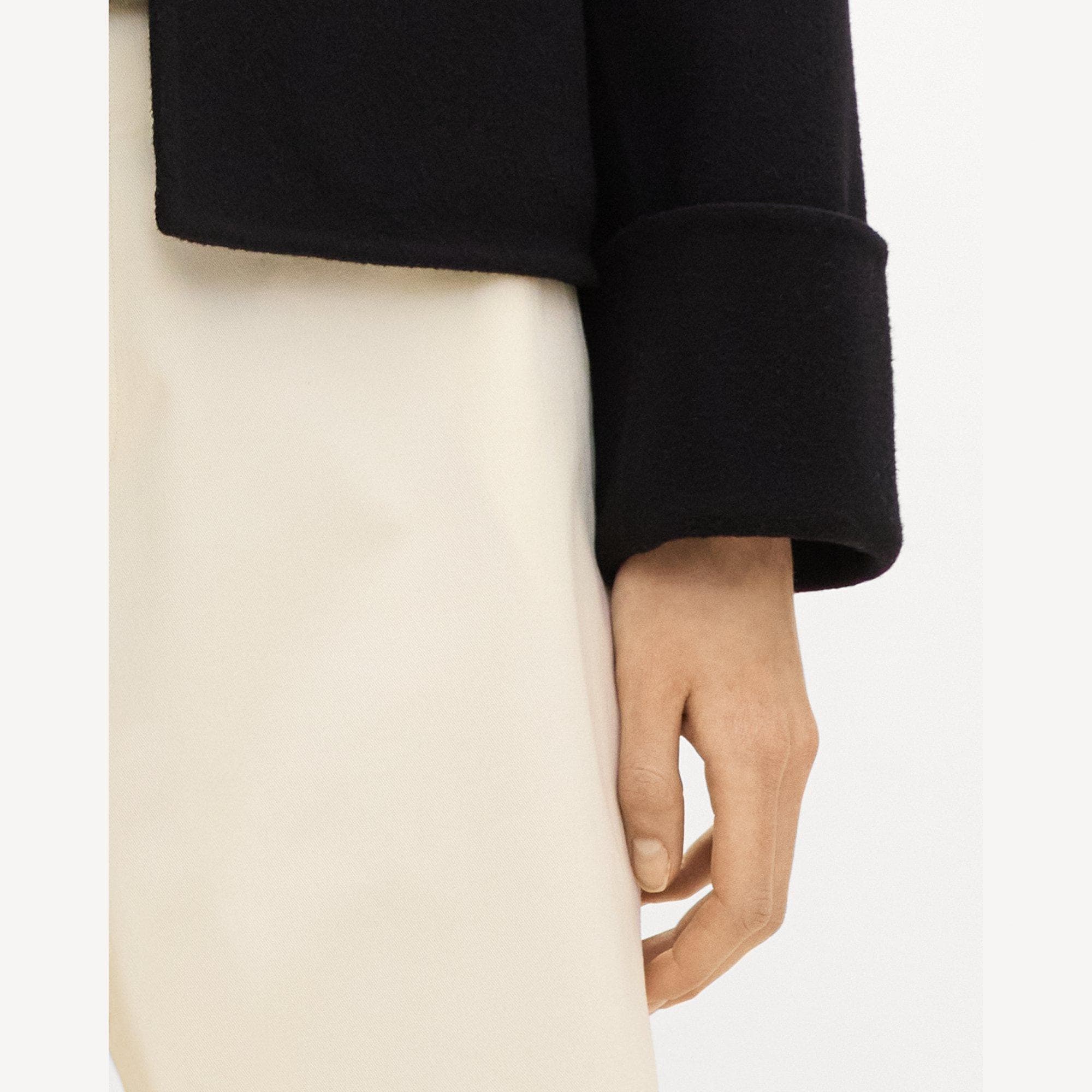 Boxy Cuff Jacket in Double-Face Wool-Cashmere