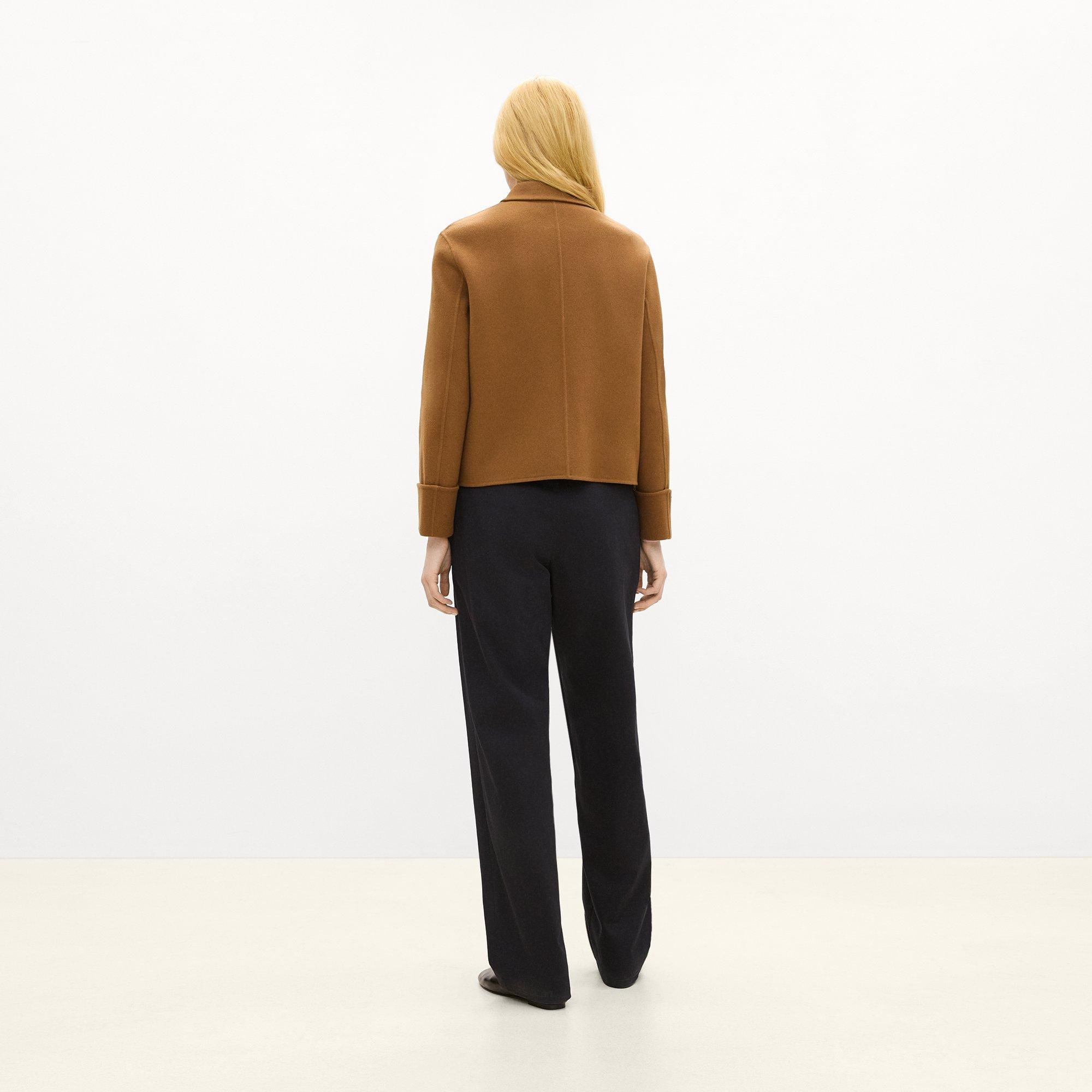 Boxy Cuff Jacket in Double-Face Wool-Cashmere