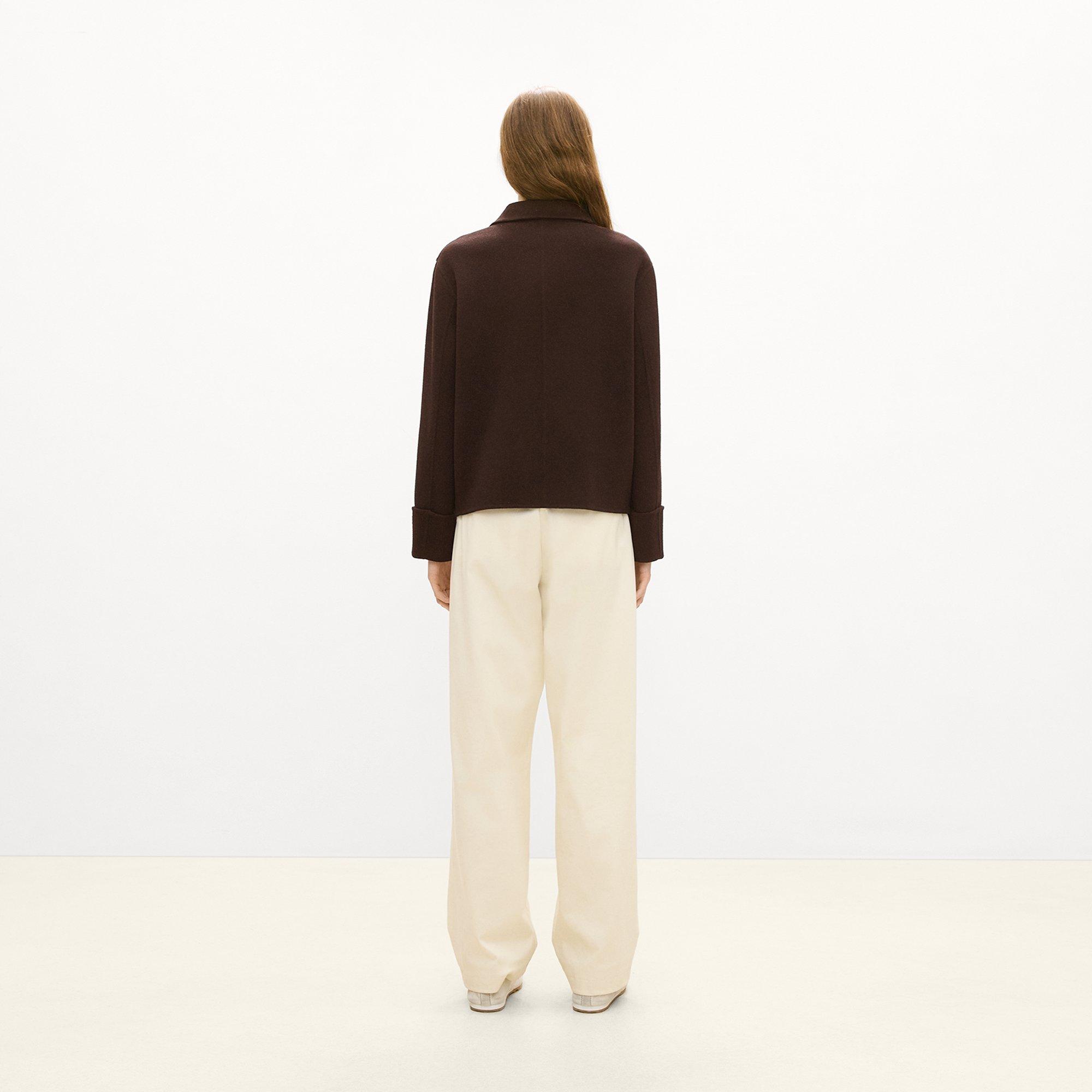 Boxy Cuff Jacket in Double-Face Wool-Cashmere