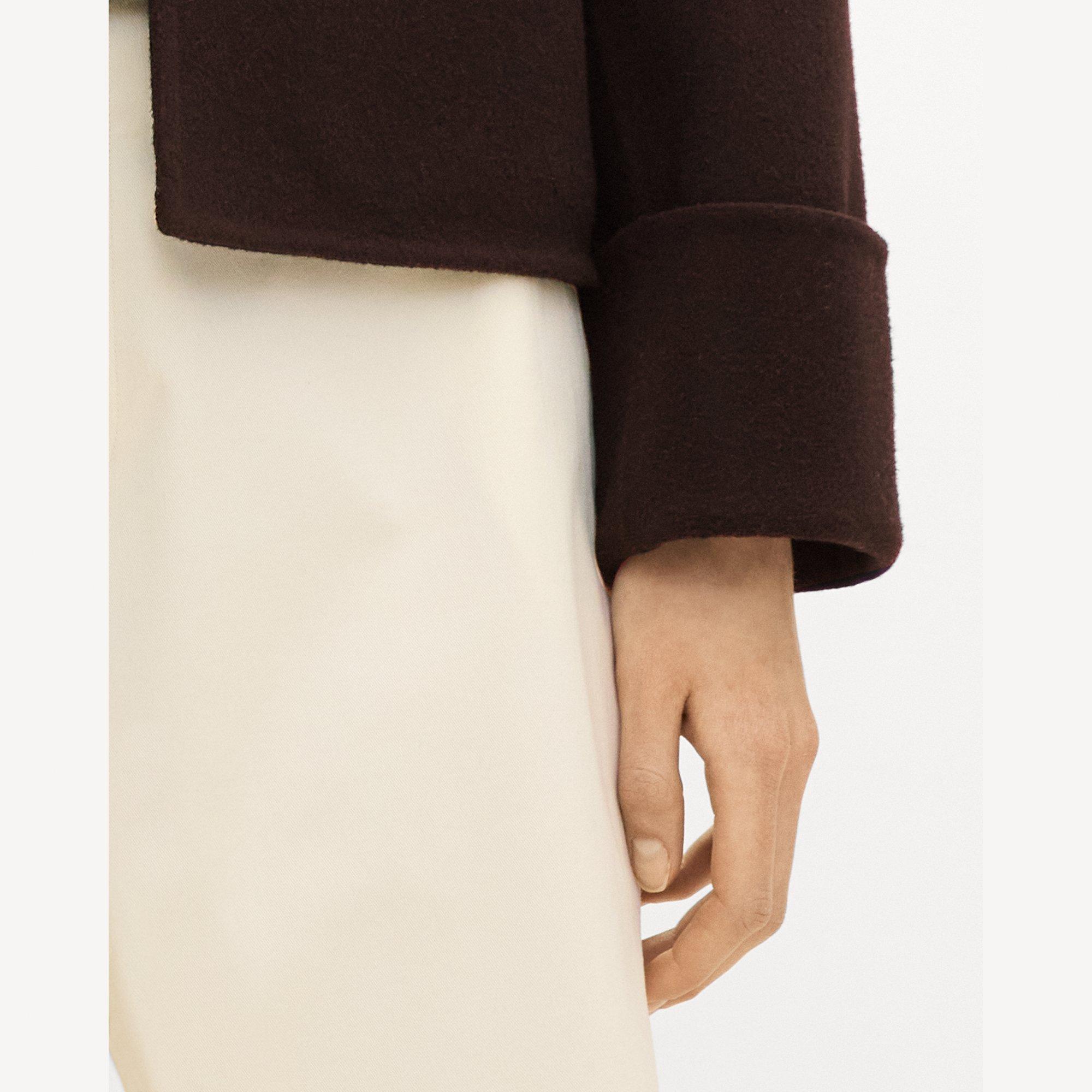 Boxy Cuff Jacket in Double-Face Wool-Cashmere