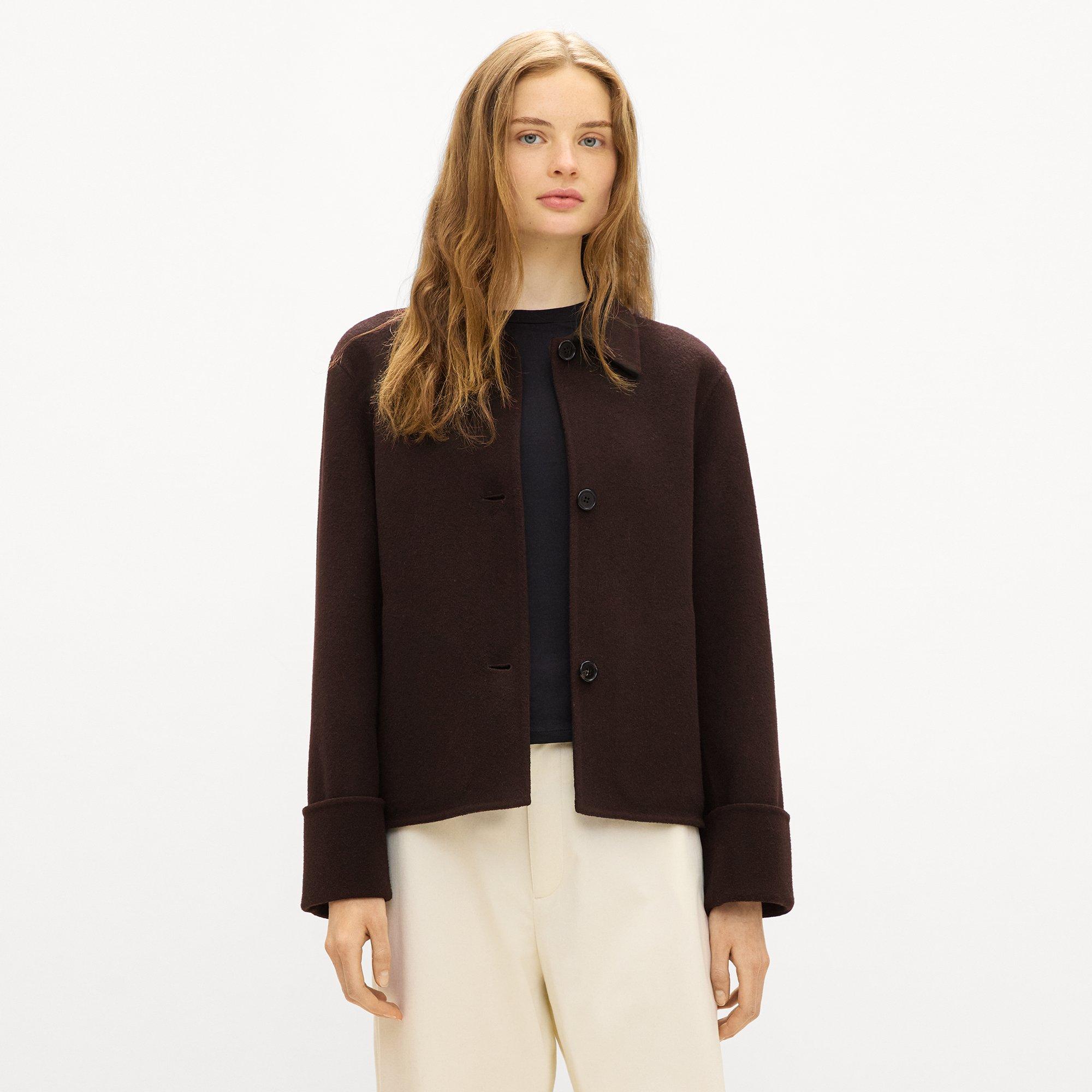 Boxy Cuff Jacket in Double-Face Wool-Cashmere