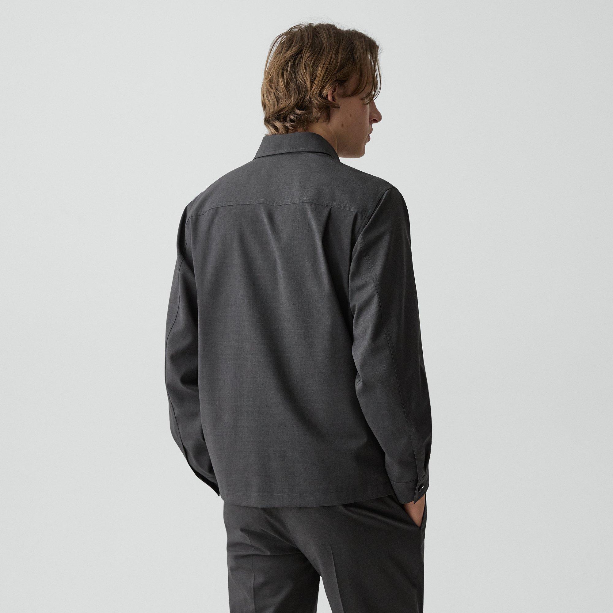 Utility Overshirt in Motion Wool