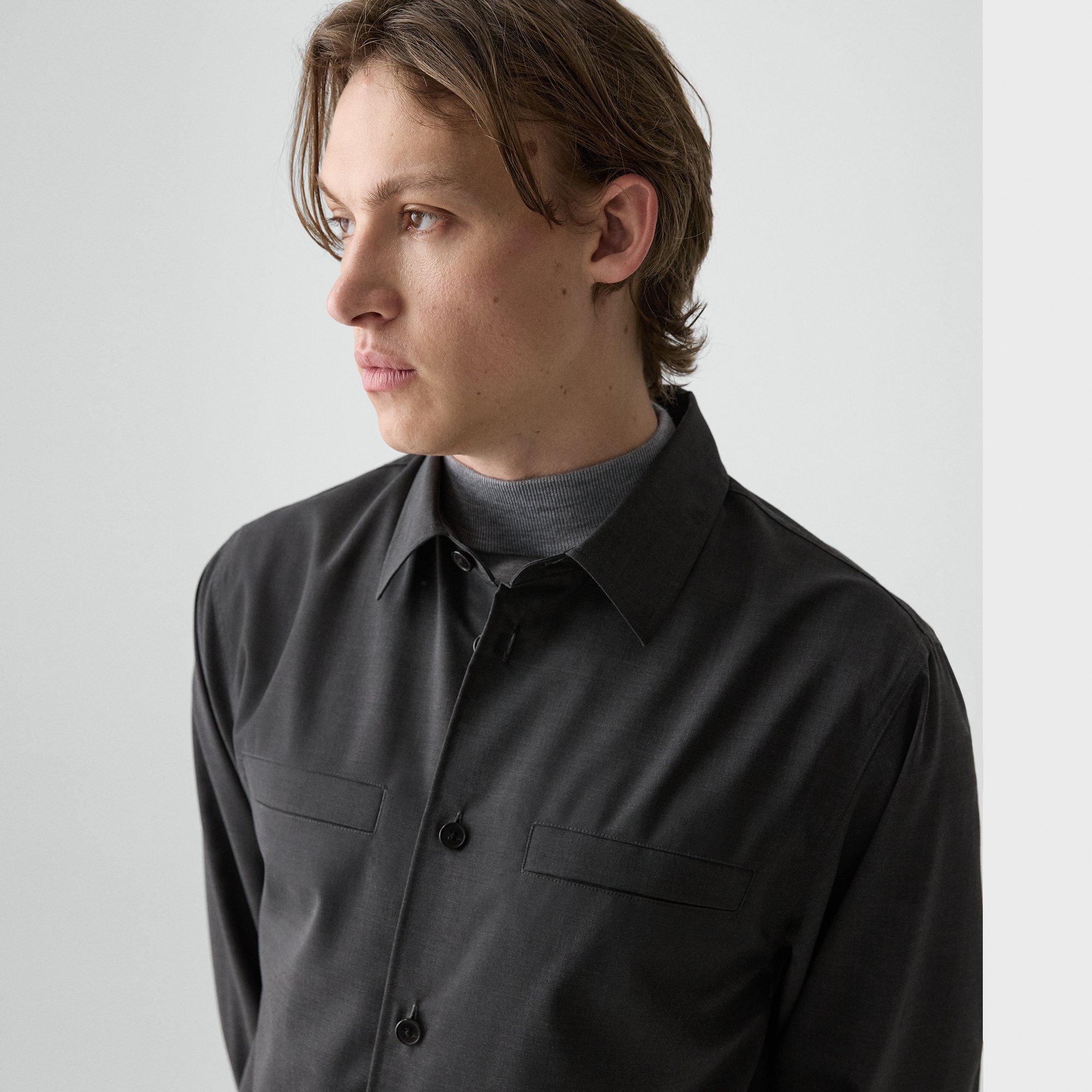 Utility Overshirt in Motion Wool