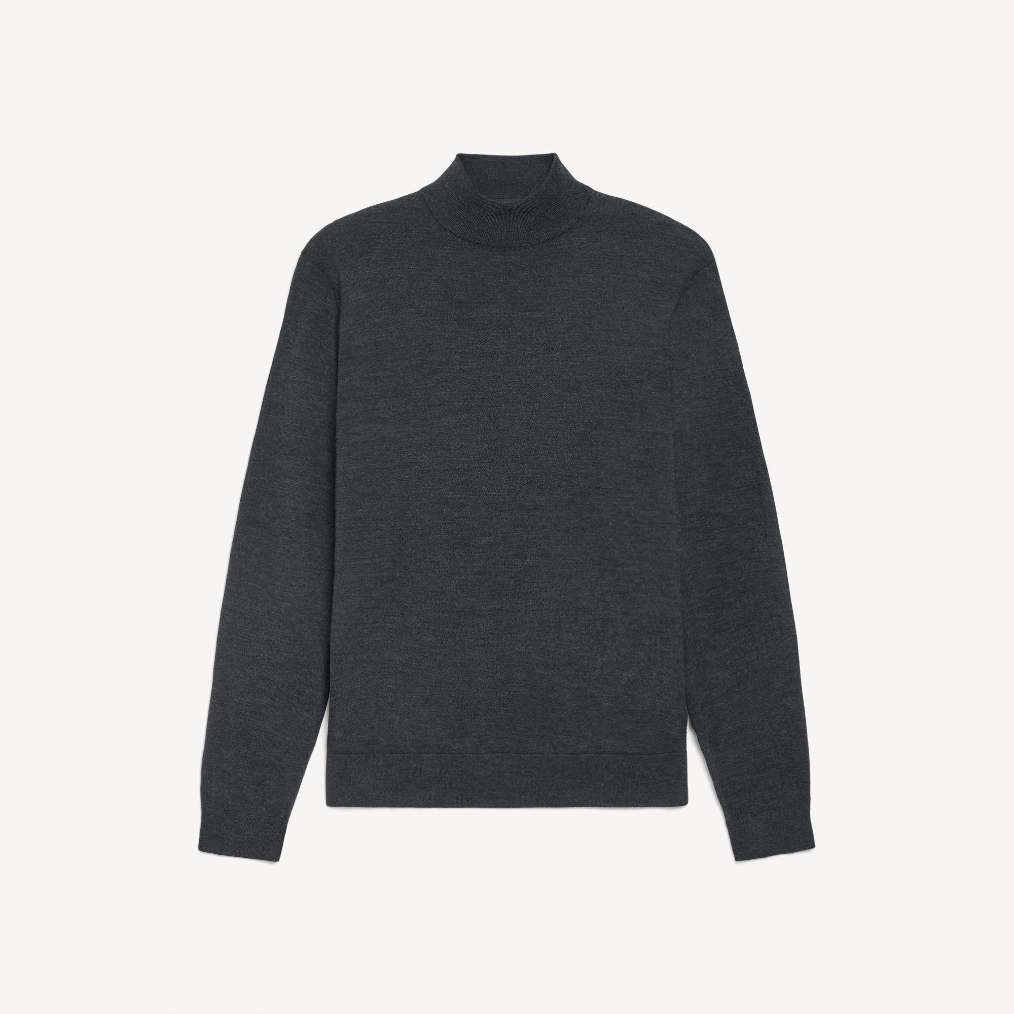 Mock Neck Sweater in Regal Wool