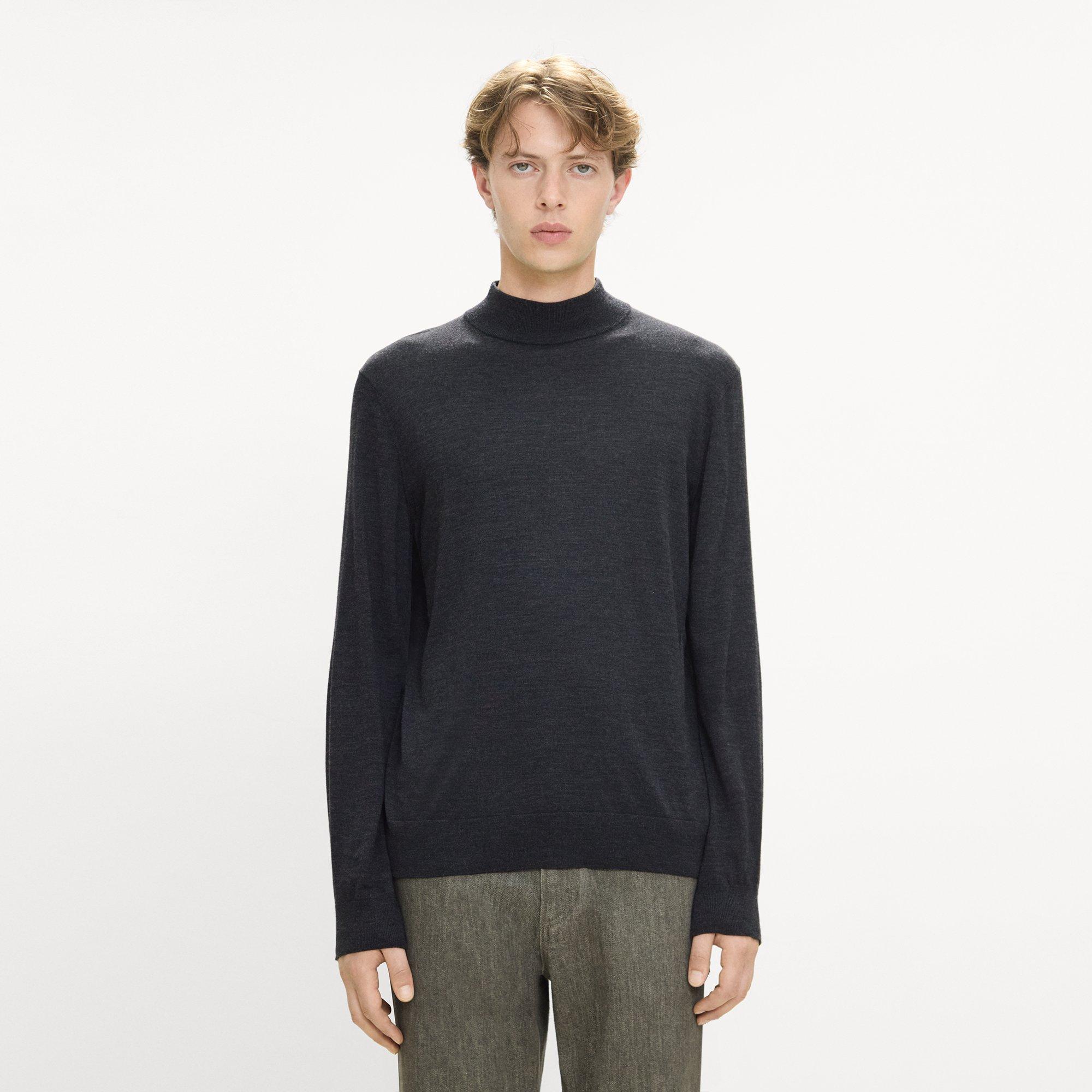 Mock Neck Sweater in Regal Wool