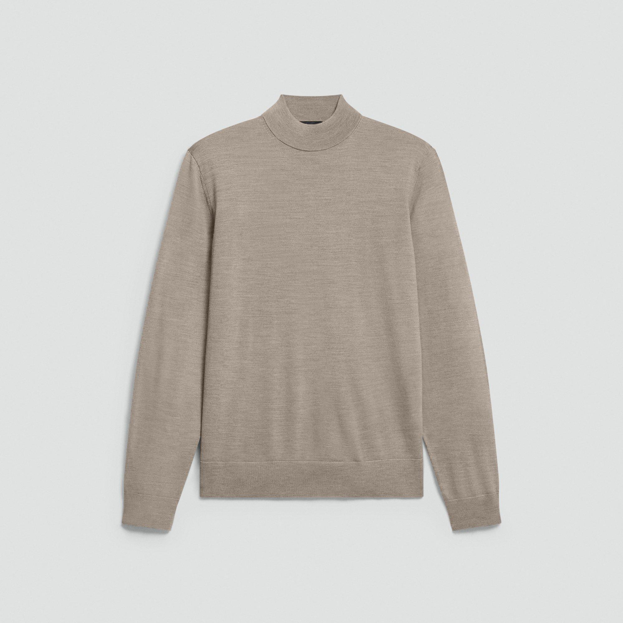 Mock Neck Sweater in Regal Wool