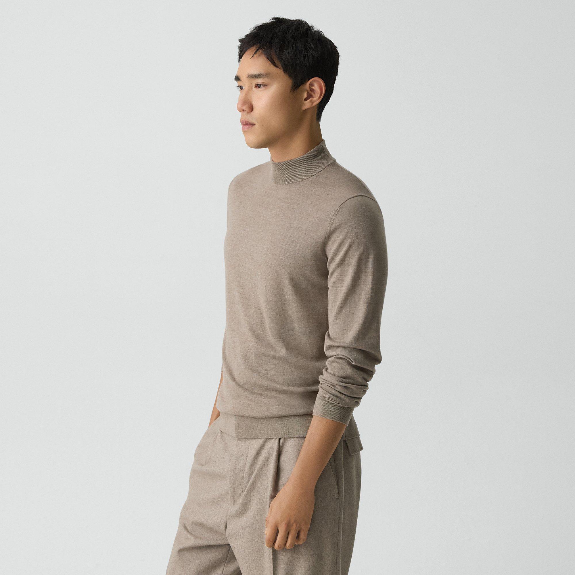 Mock Neck Sweater in Regal Wool
