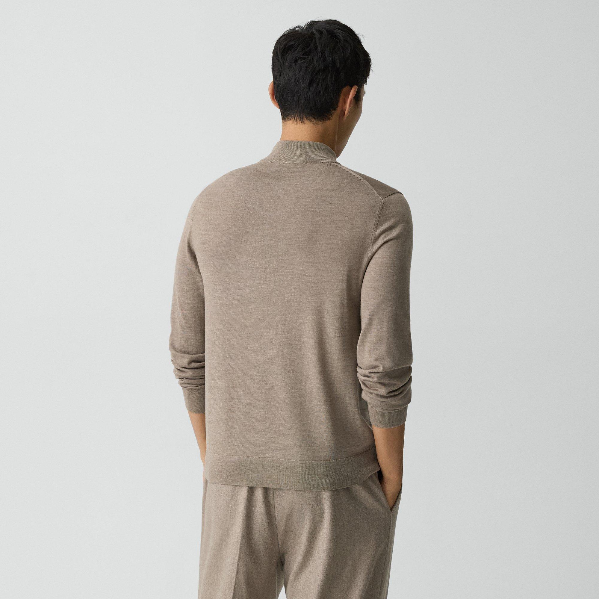 Mock Neck Sweater in Regal Wool