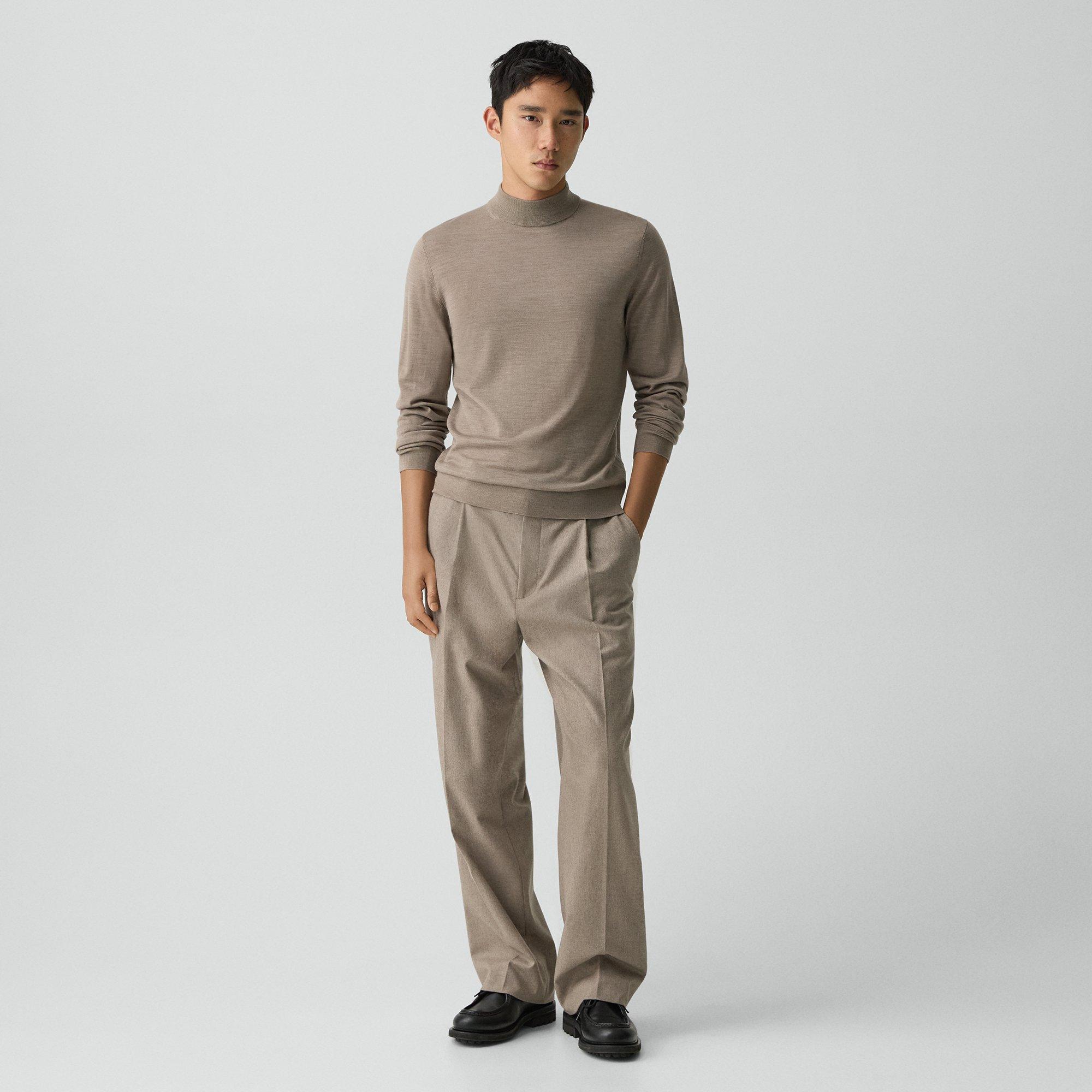 Mock Neck Sweater in Regal Wool