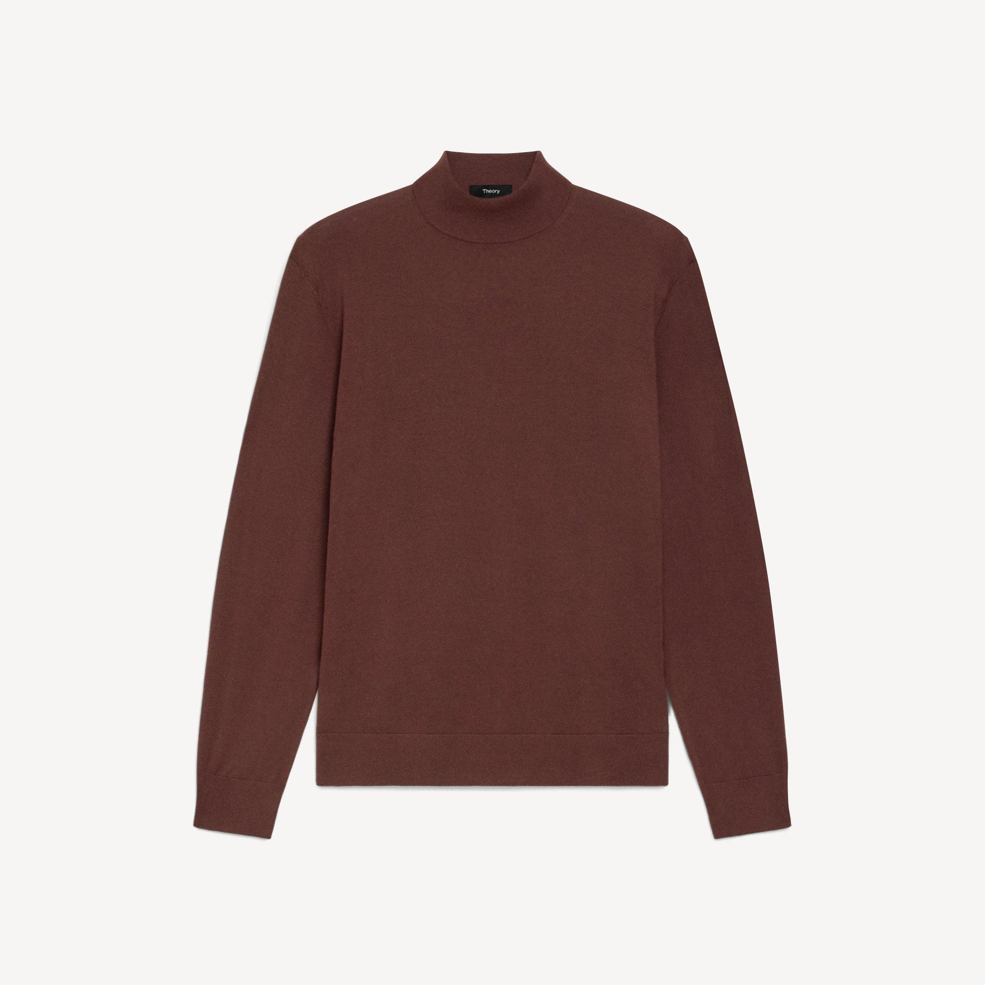 Mock Neck Sweater in Regal Wool