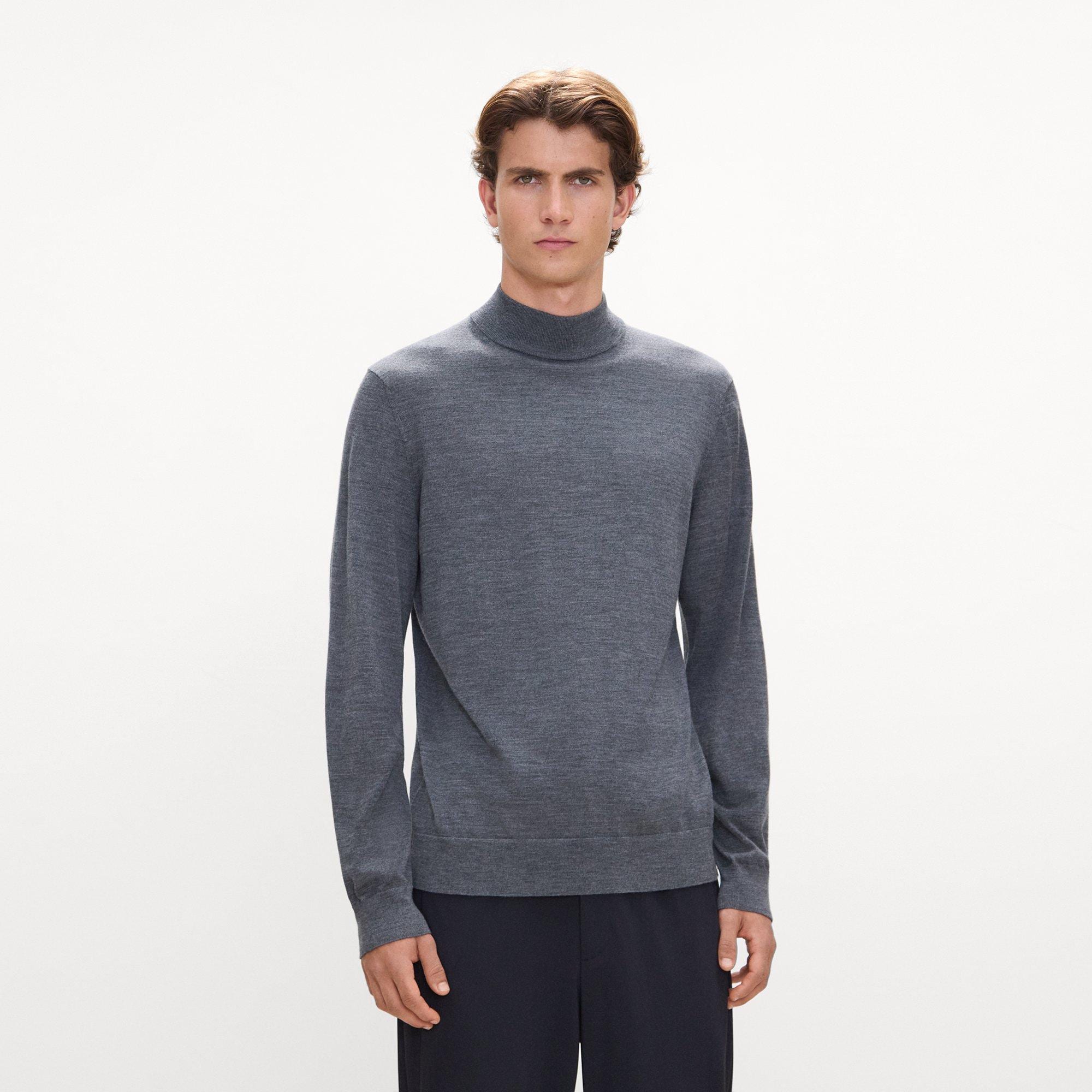 Mock Neck Sweater in Regal Wool