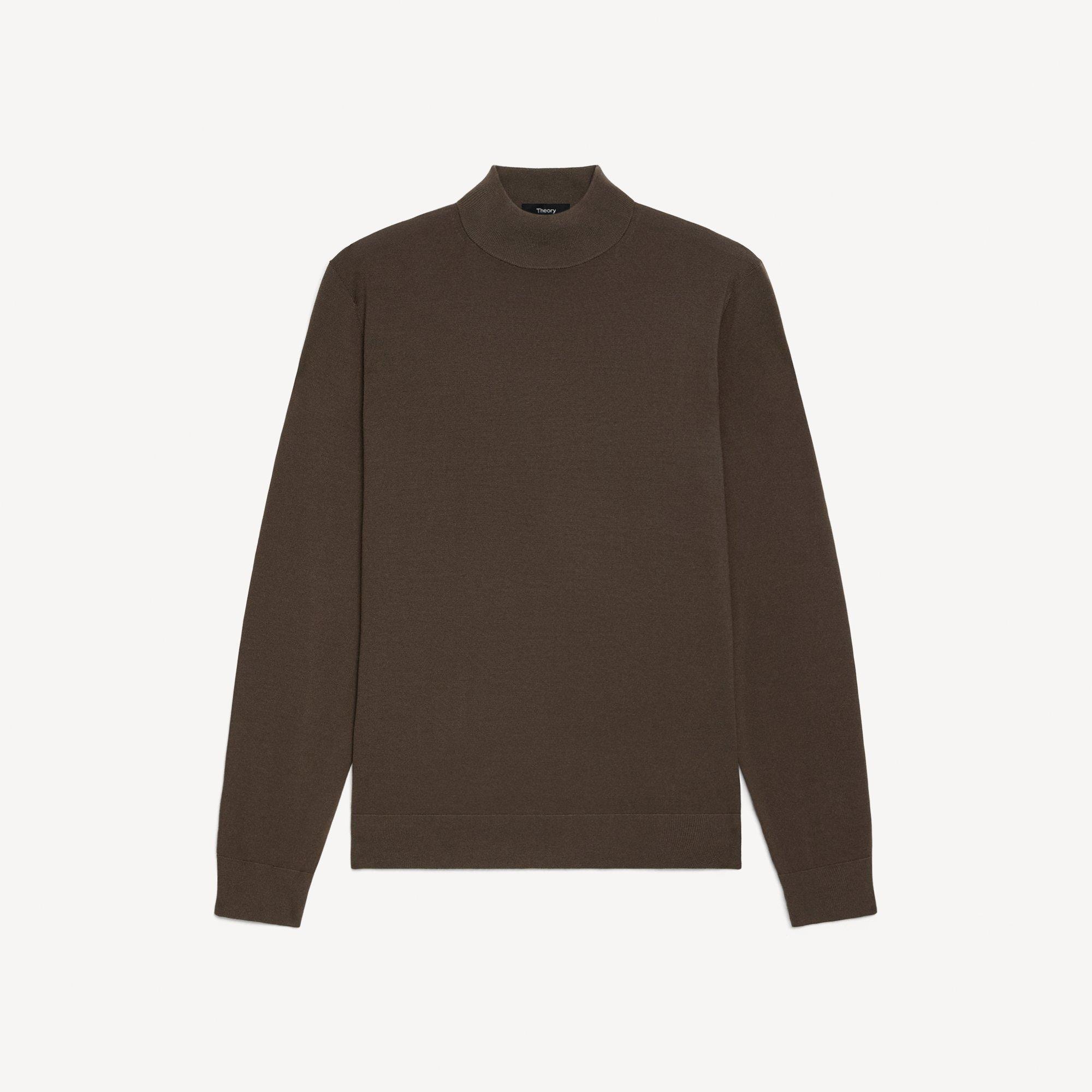 Mock Neck Sweater in Regal Wool
