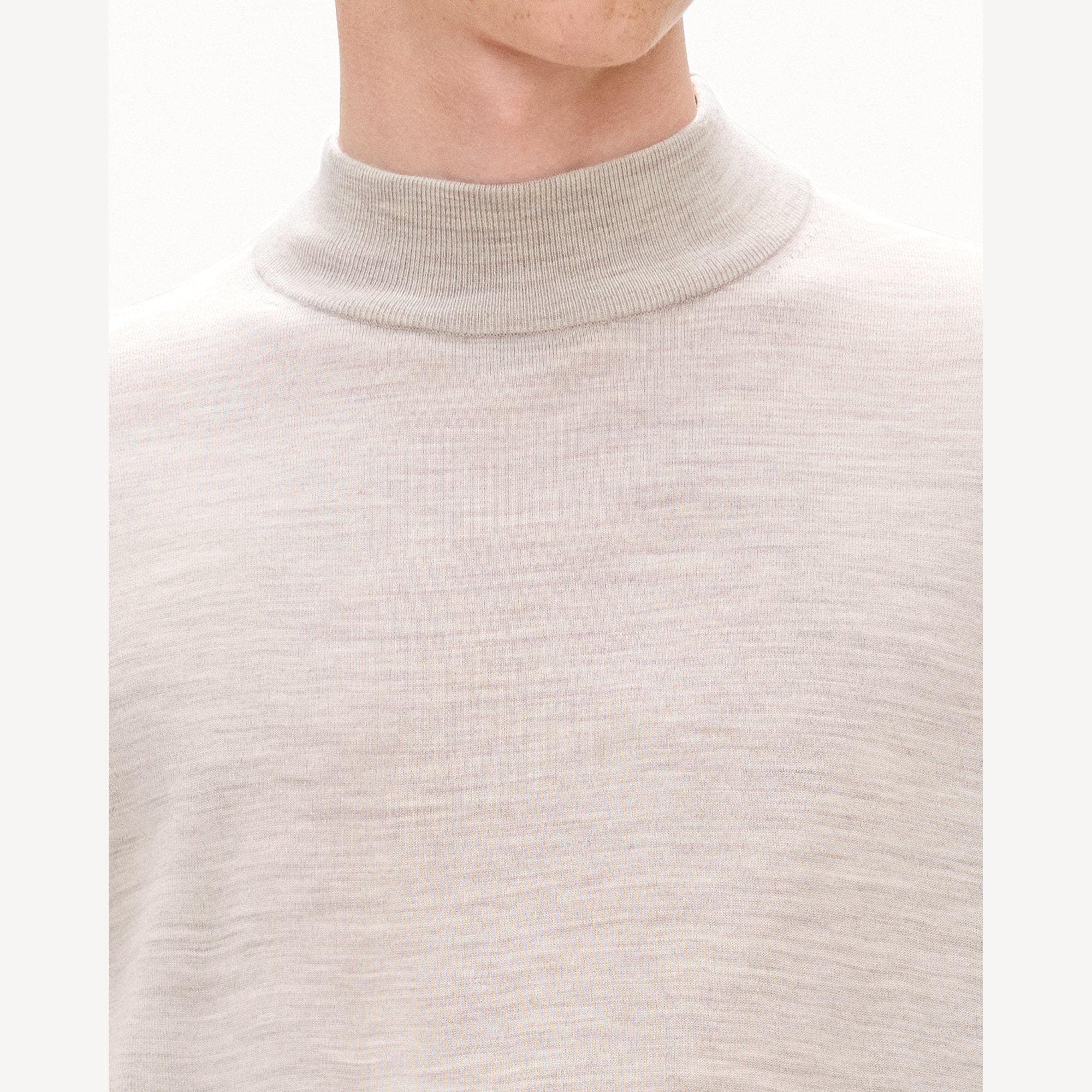Mock Neck Sweater in Regal Wool