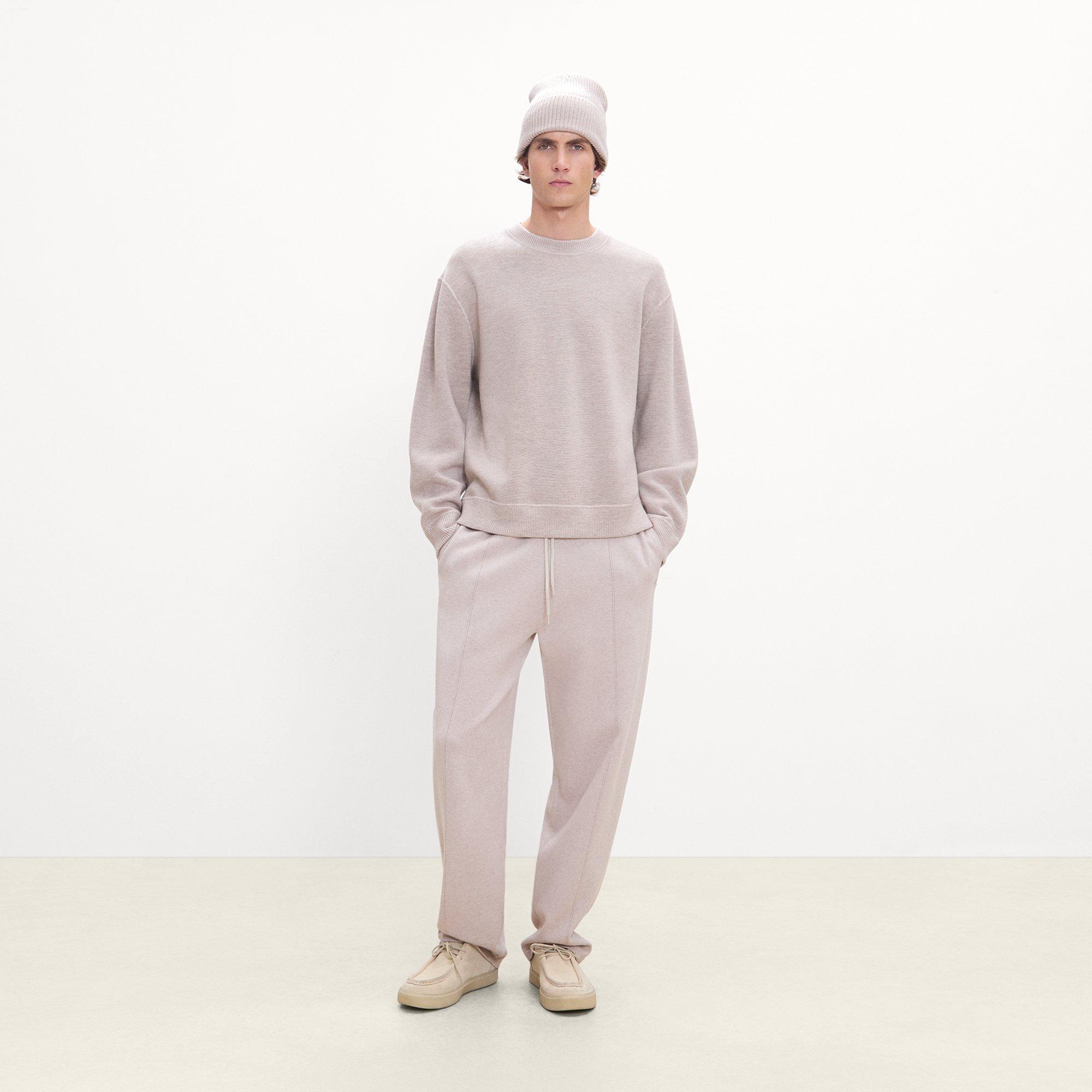 Ribbed Beanie in Cashmere