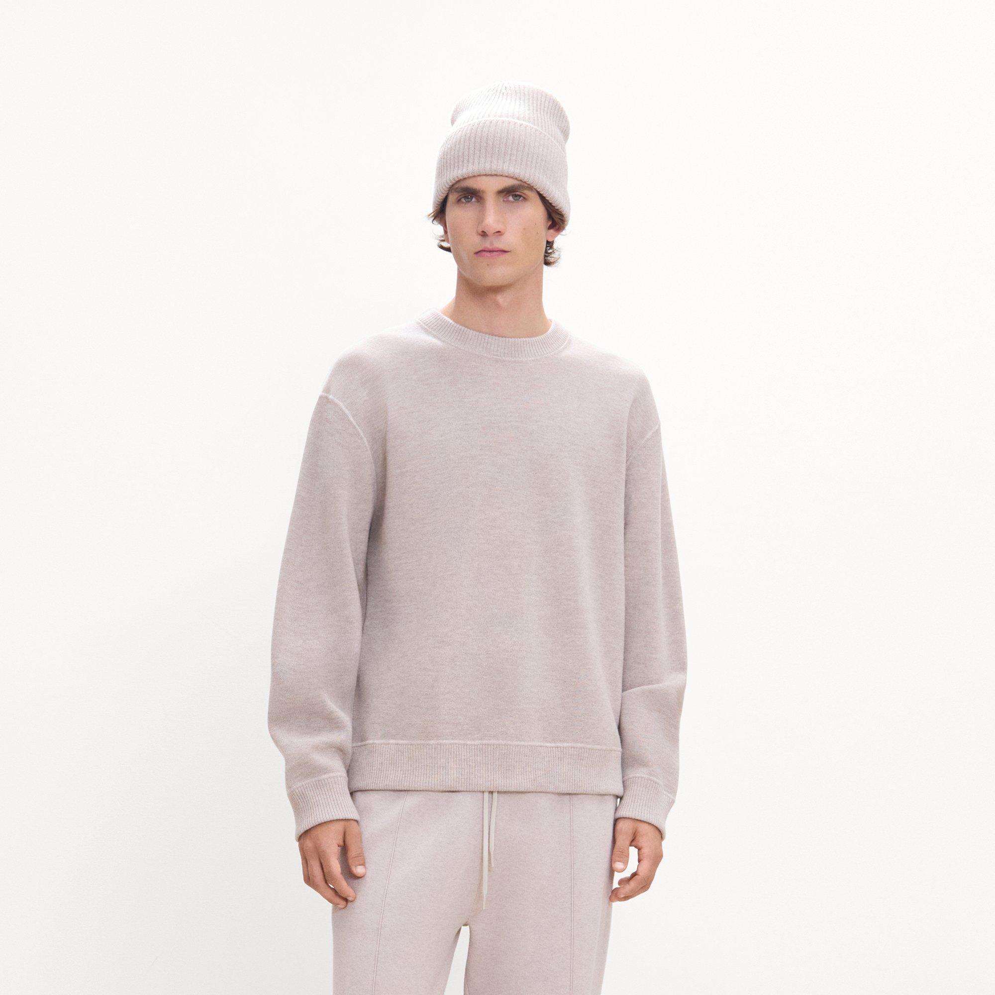 Ribbed Beanie in Cashmere