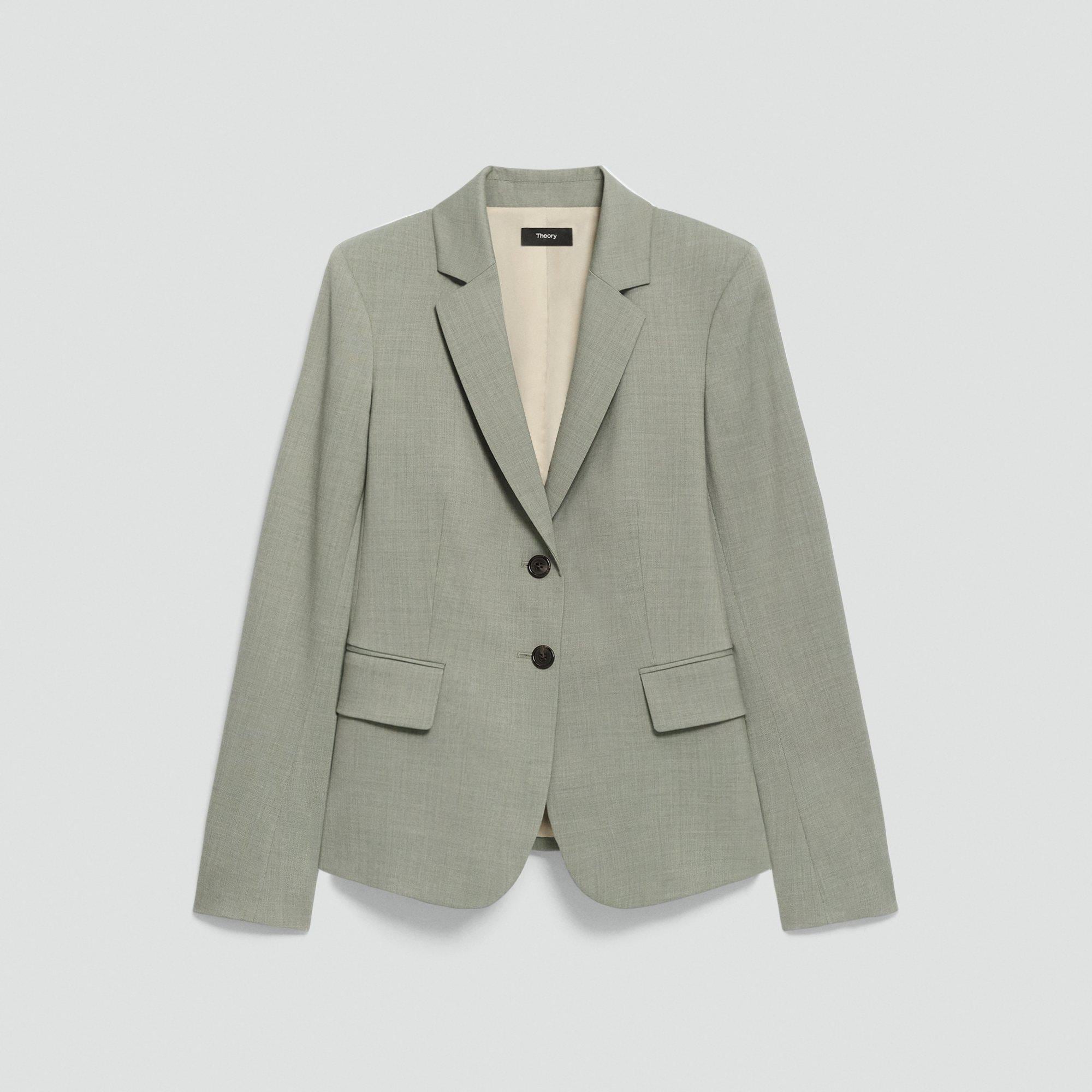 Carissa Blazer in Wool Gabardine