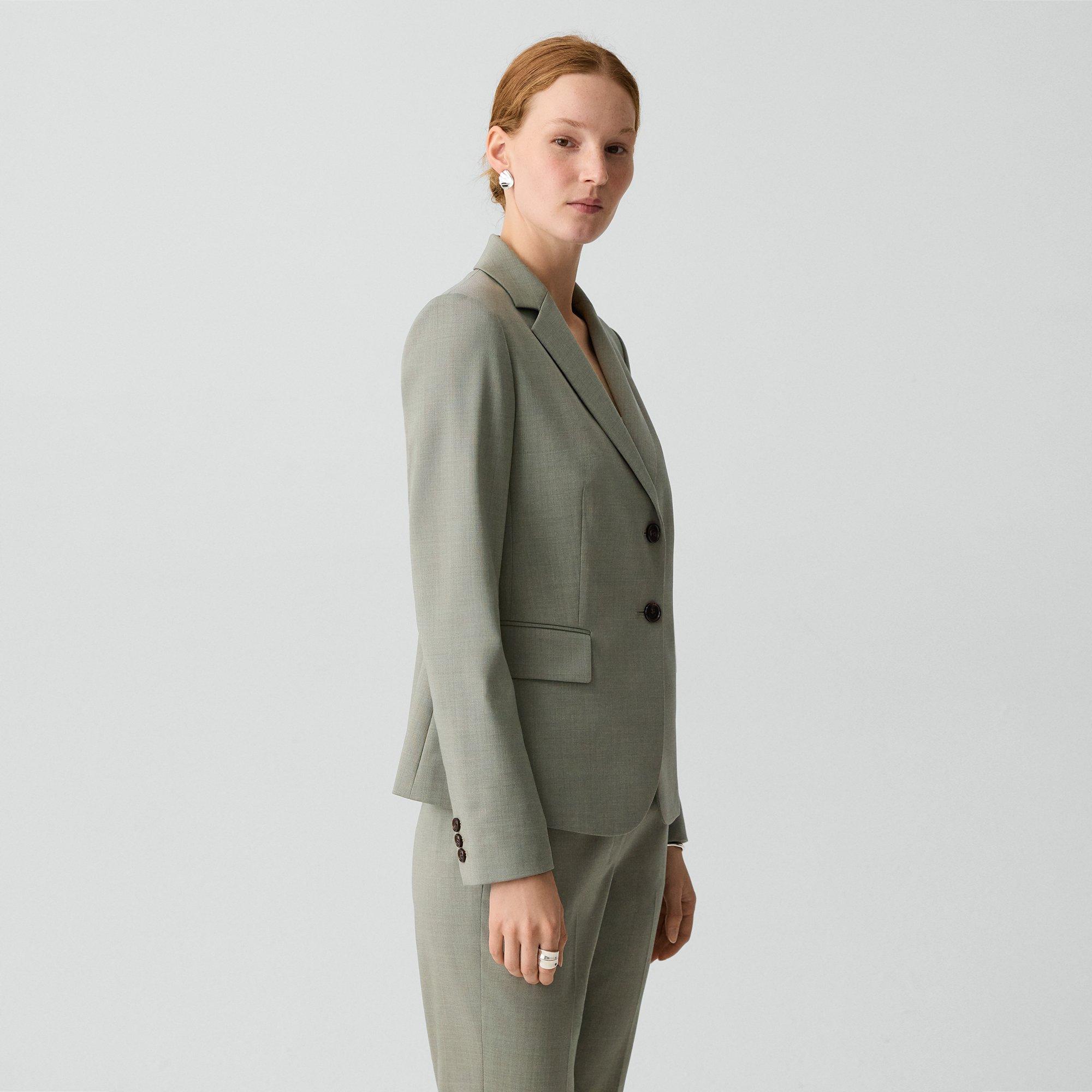 Carissa Blazer in Wool Gabardine