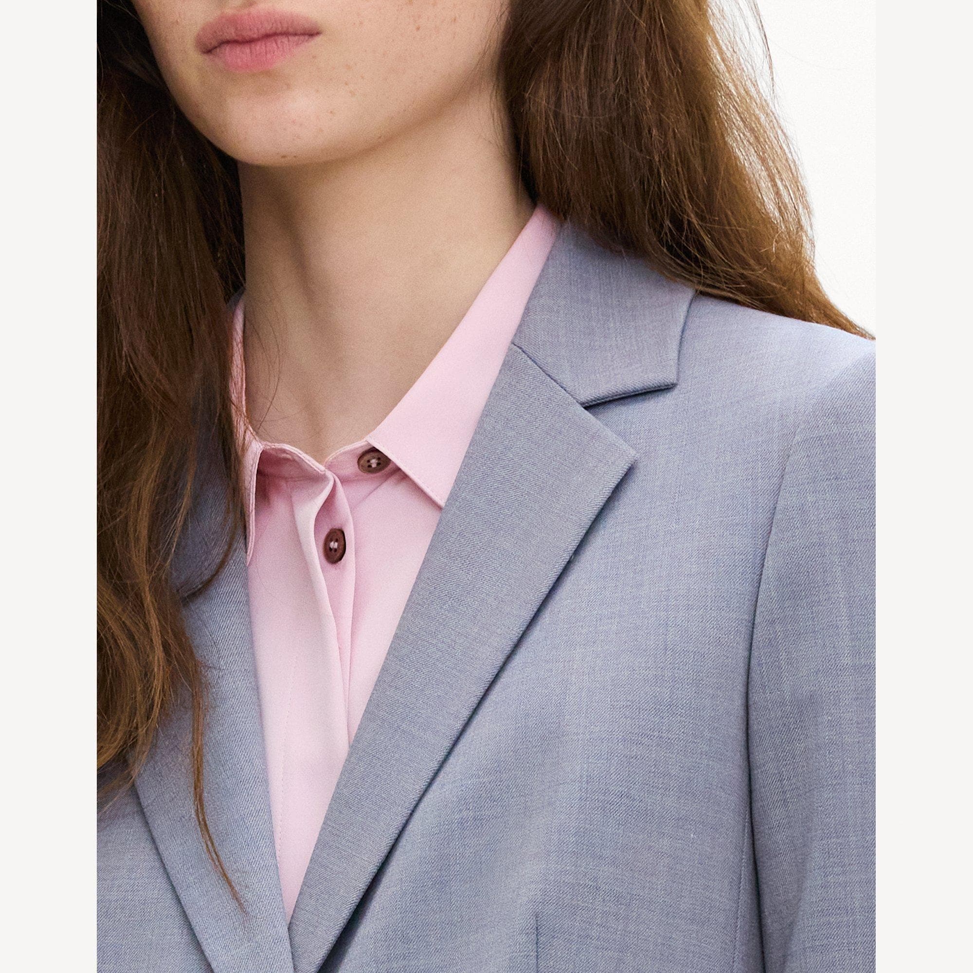 Carissa Blazer in Wool Gabardine