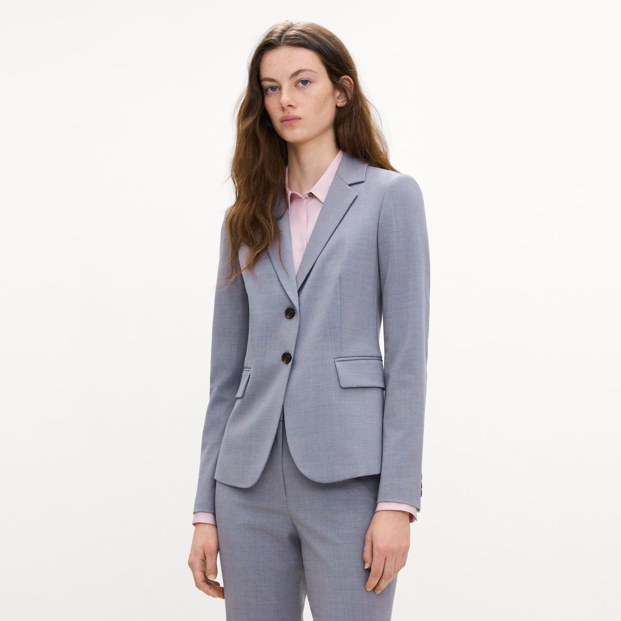 Carissa Blazer in Wool Gabardine