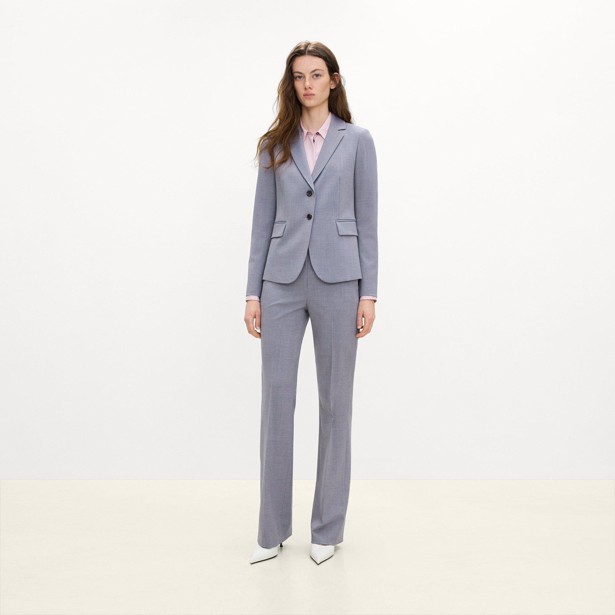Carissa Blazer in Wool Gabardine
