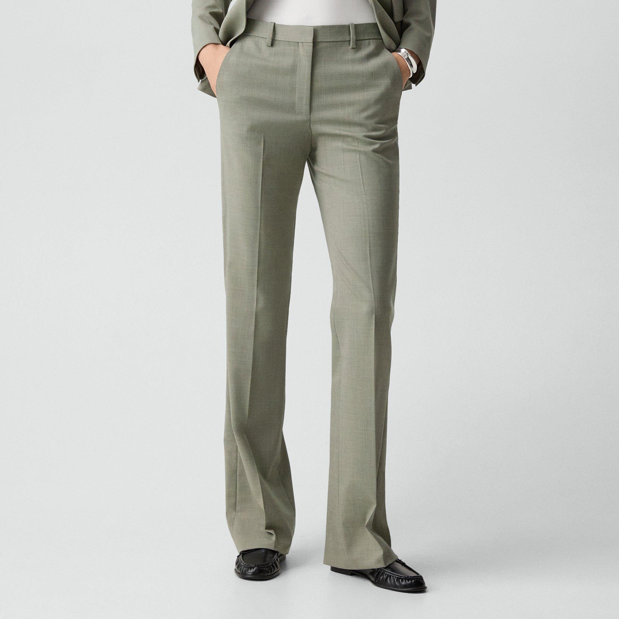 Flared Pant, 29'' in Wool Gabardine