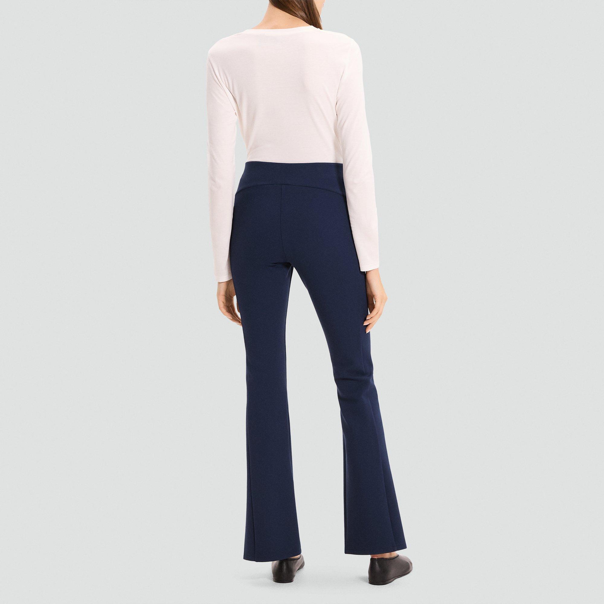Flared Slit Legging in Motion Ponte