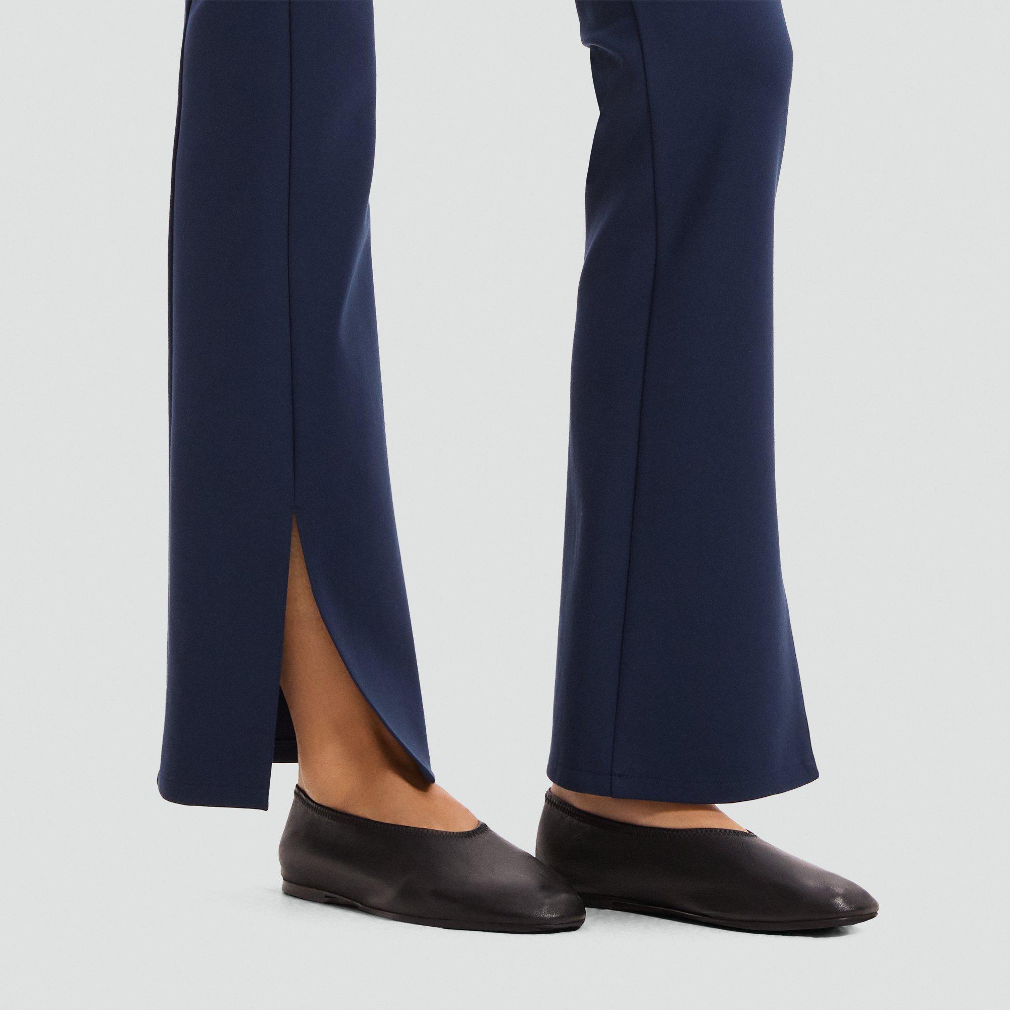 Flared Slit Legging in Motion Ponte