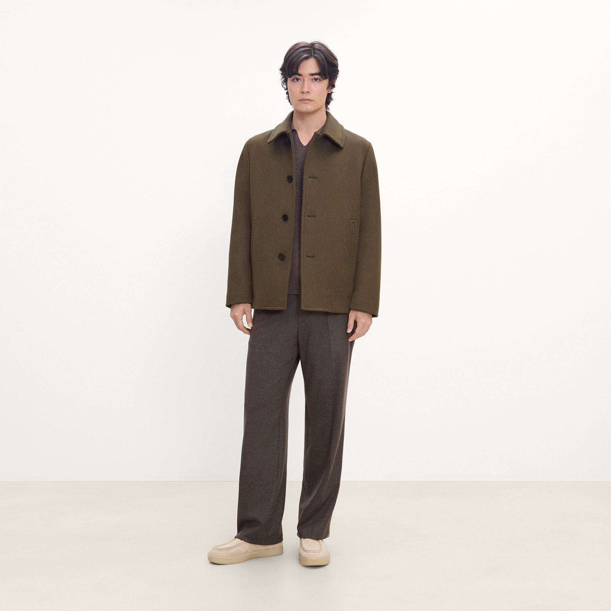 Peacoat in Plush Melton