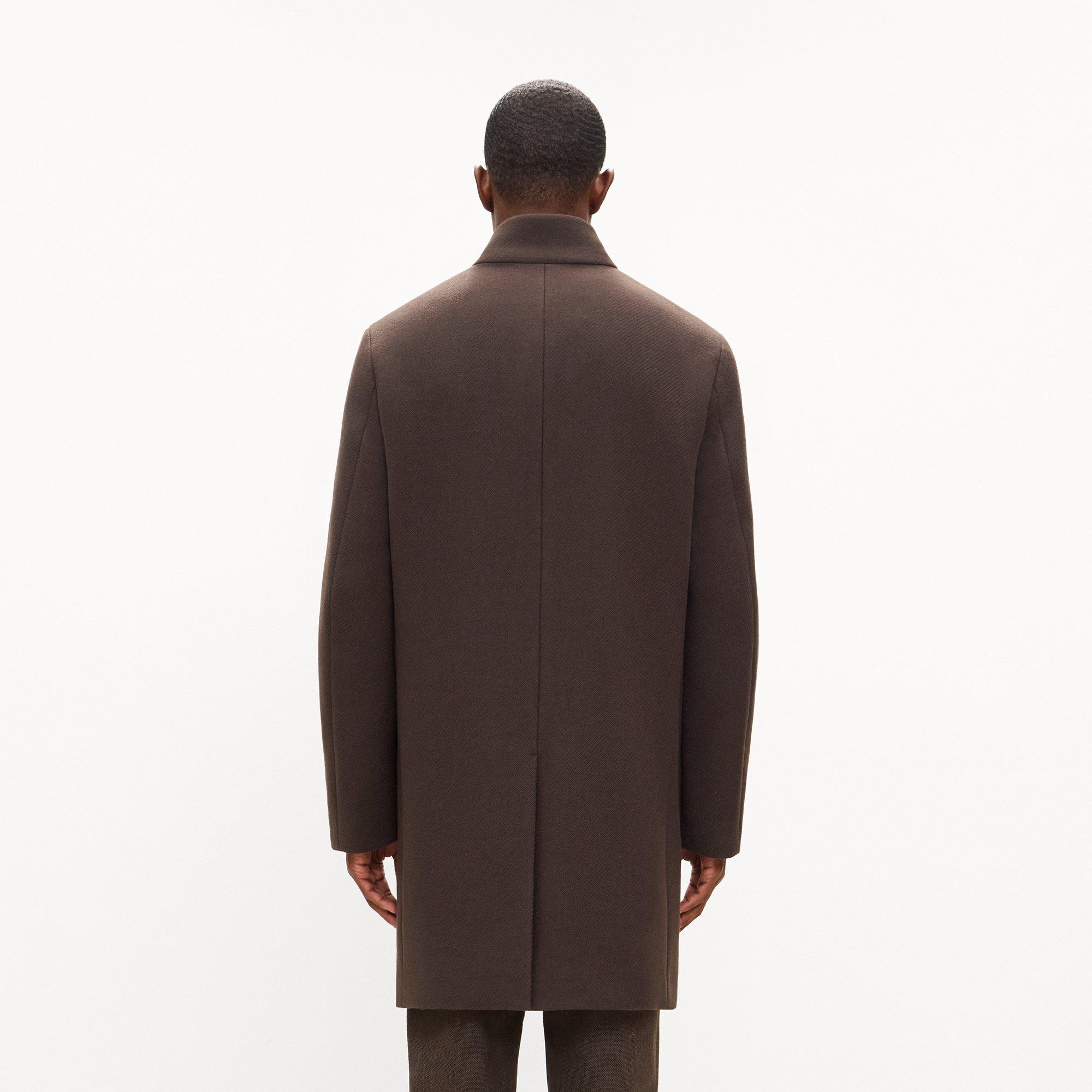 Belvin Coat in Textured Wool-Blend Melton