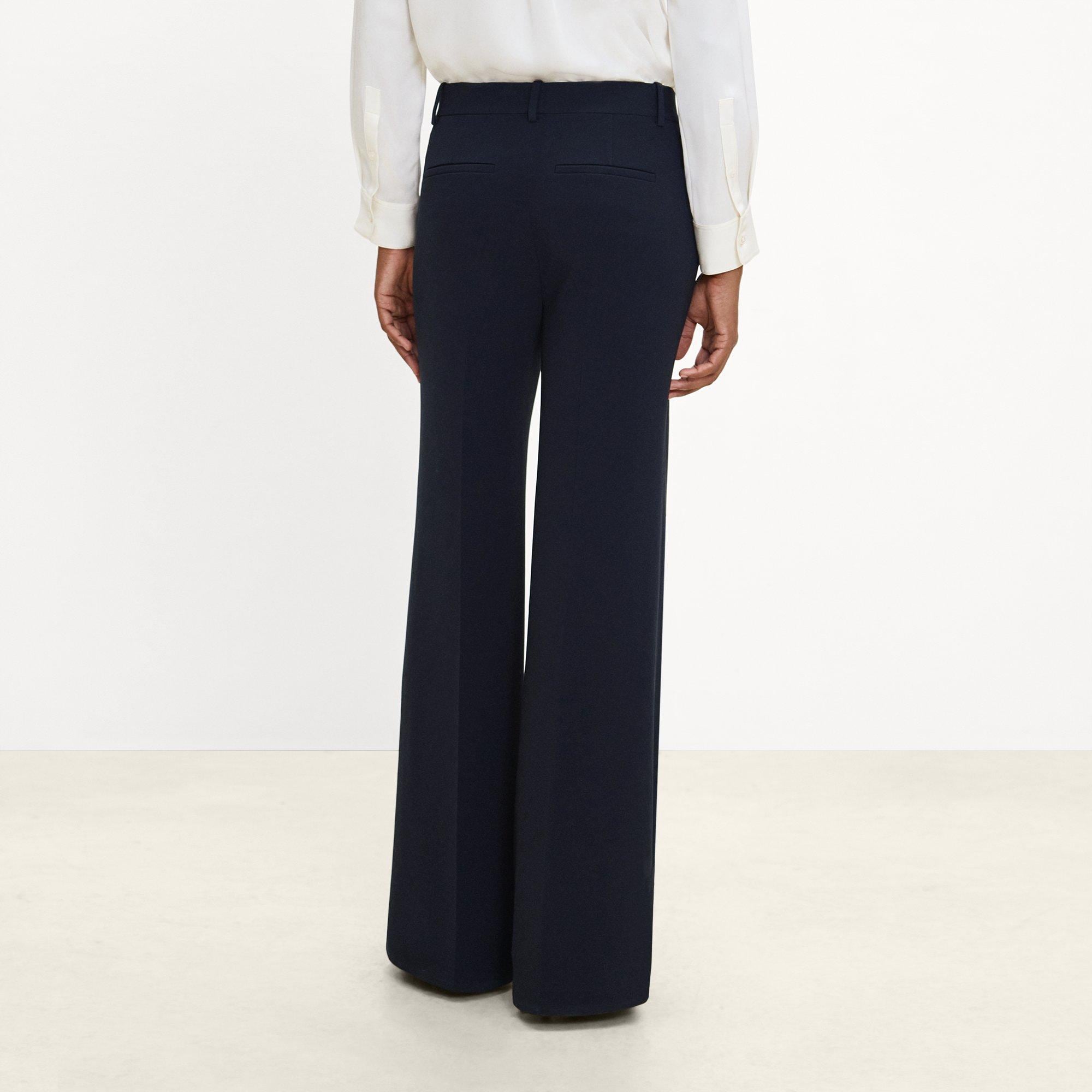 Fluid Flare Pant, 33'' in Admiral Crepe
