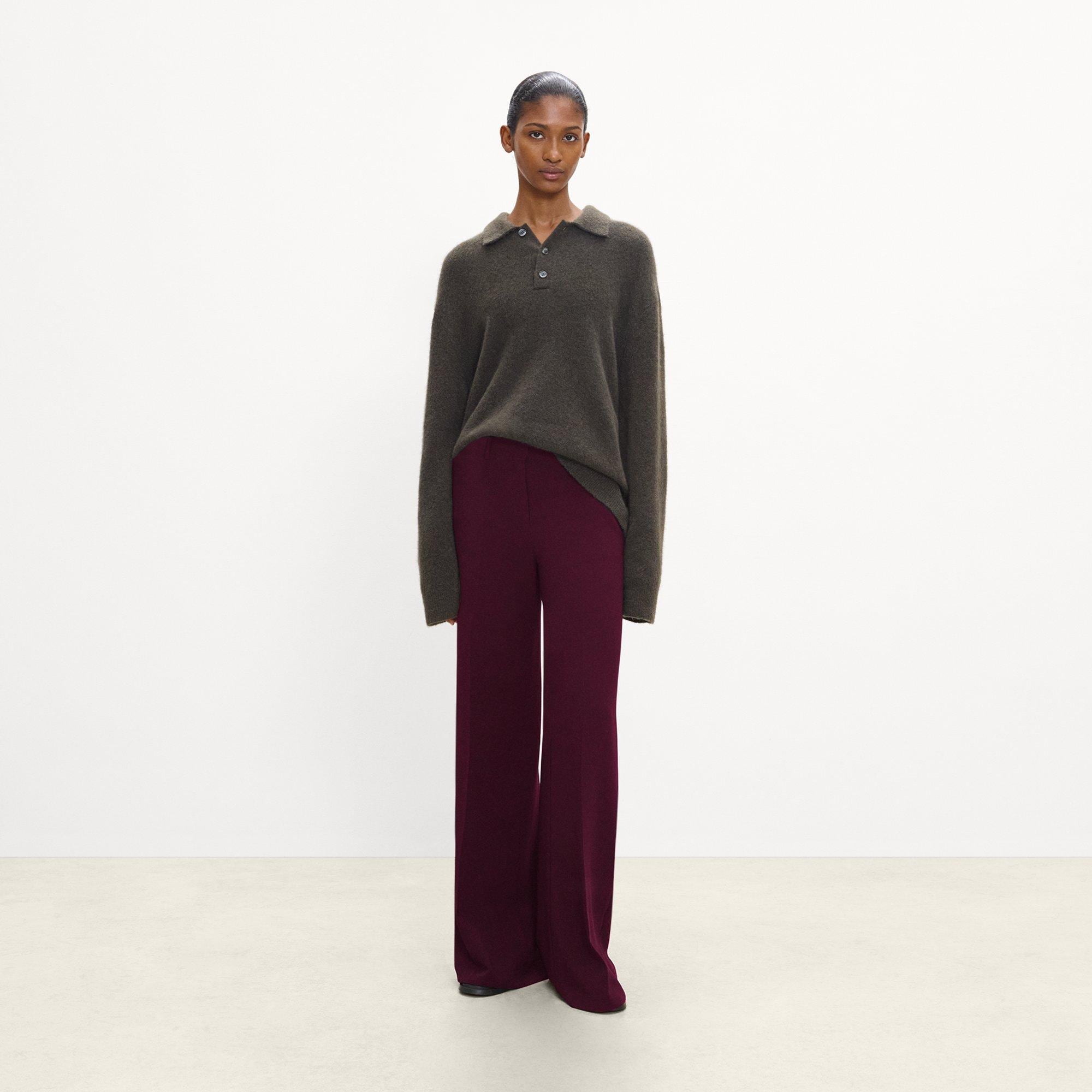 Fluid Flare Pant, 33'' in Admiral Crepe