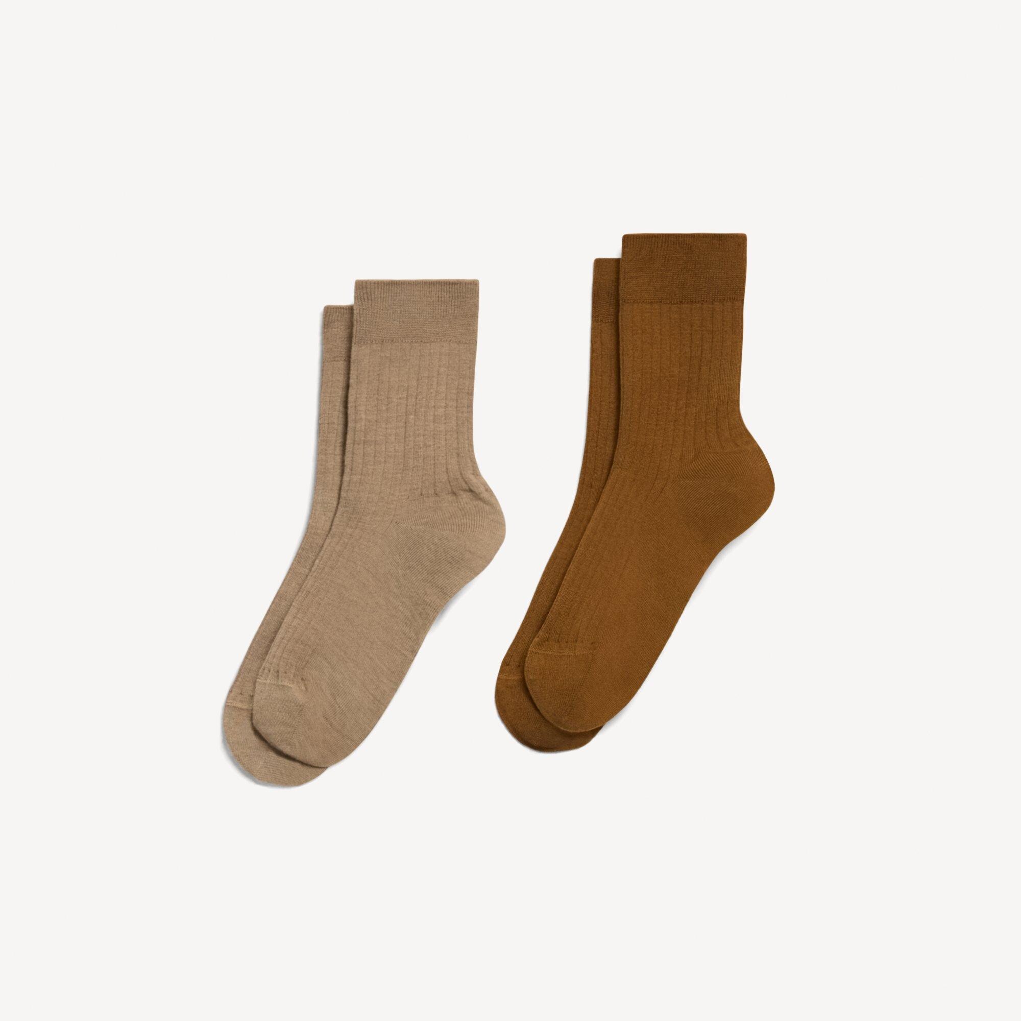 2-Pack Trouser Socks in Washable Wool